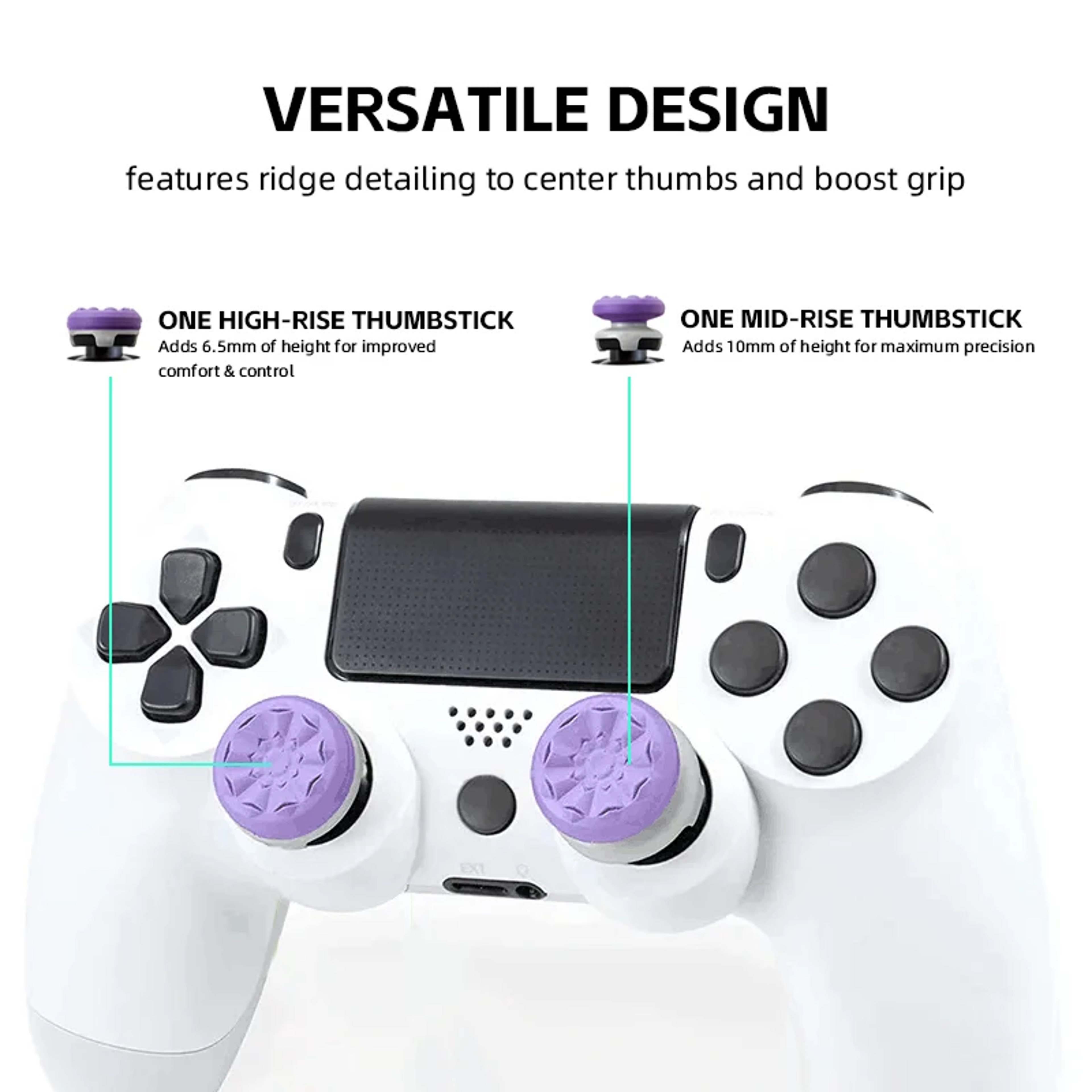 Galaxy High Rise PS5 Thumb Grip Caps  FPS Controller Grips For PS4 PS5  Xbox Series XS 3