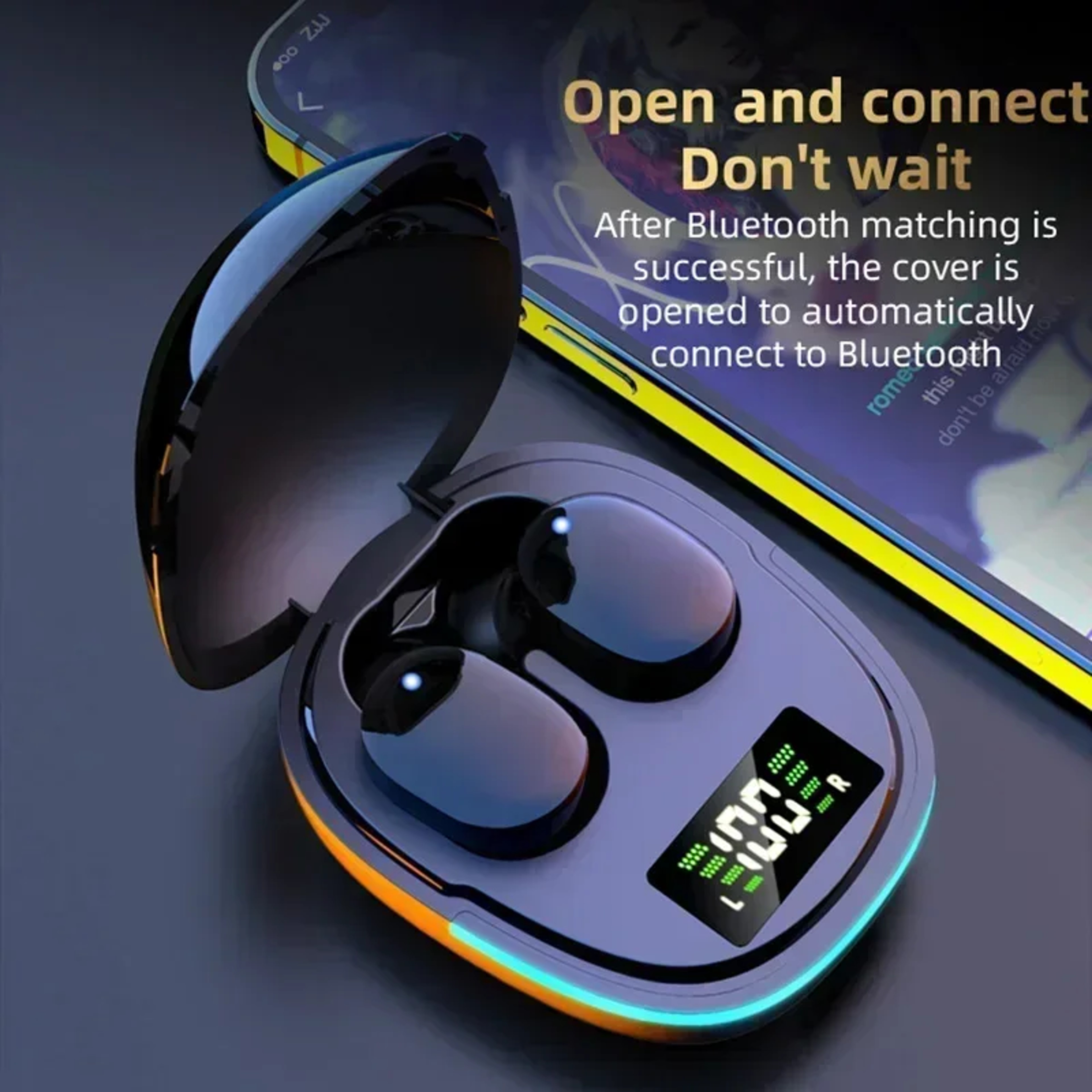 G9S Wireless Bluetooth Earbuds With Digital Display Charging Case  Waterproof TWS Sound 4