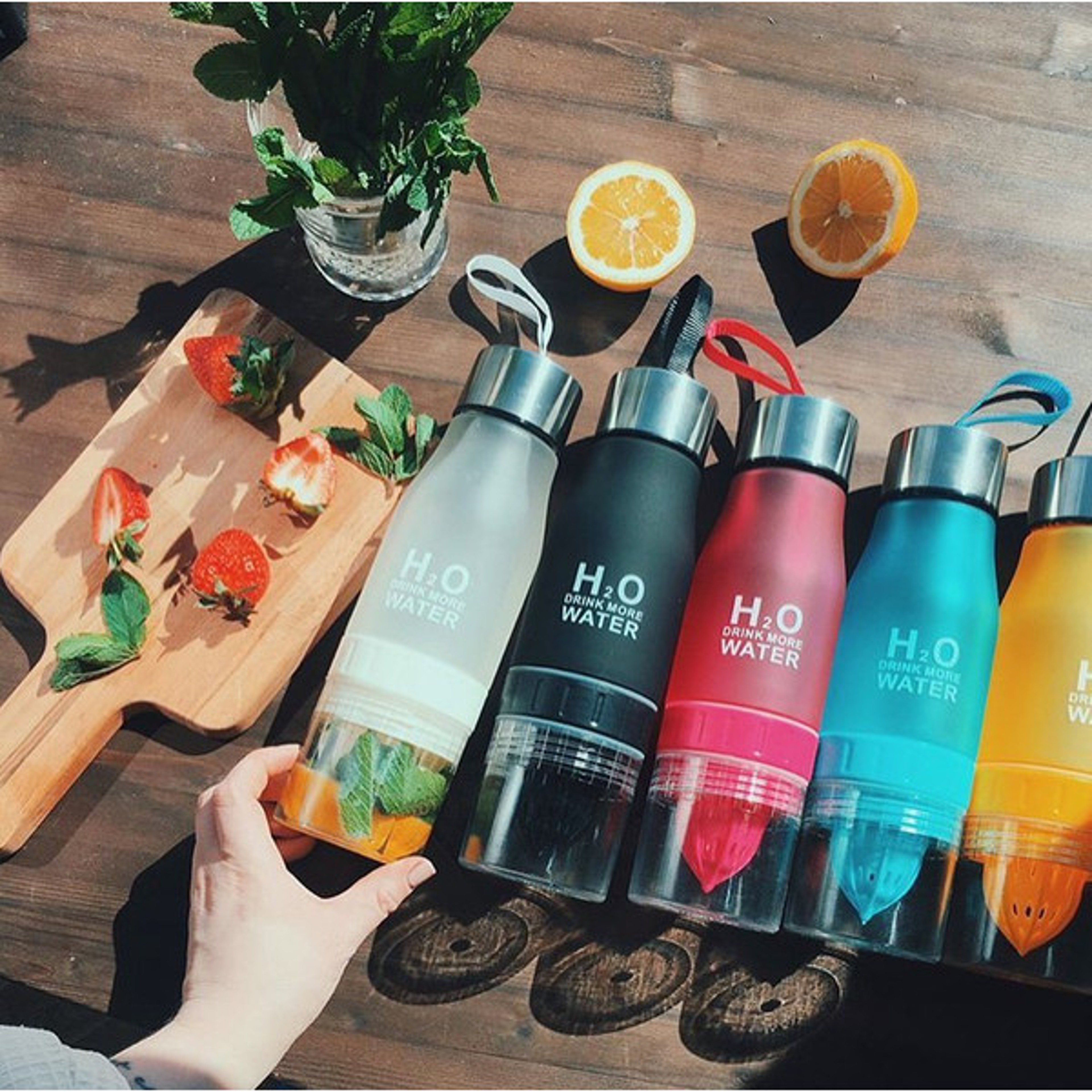 H2O Fruit Infusion Water Bottle