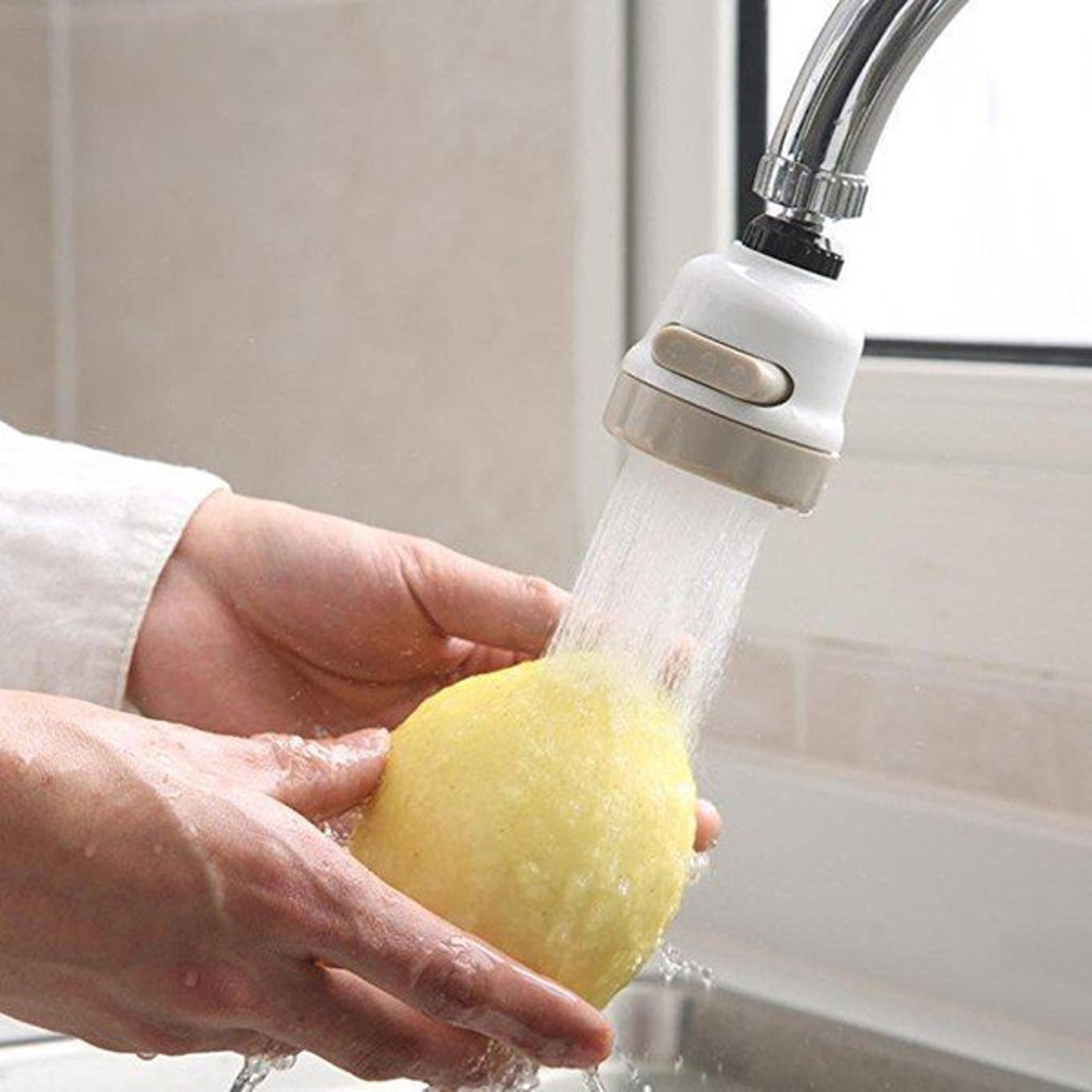 360 Degree Rotating Faucet Aerator  3 Mode Adjustable Kitchen Sink Tap with Water Saving Extend Noz