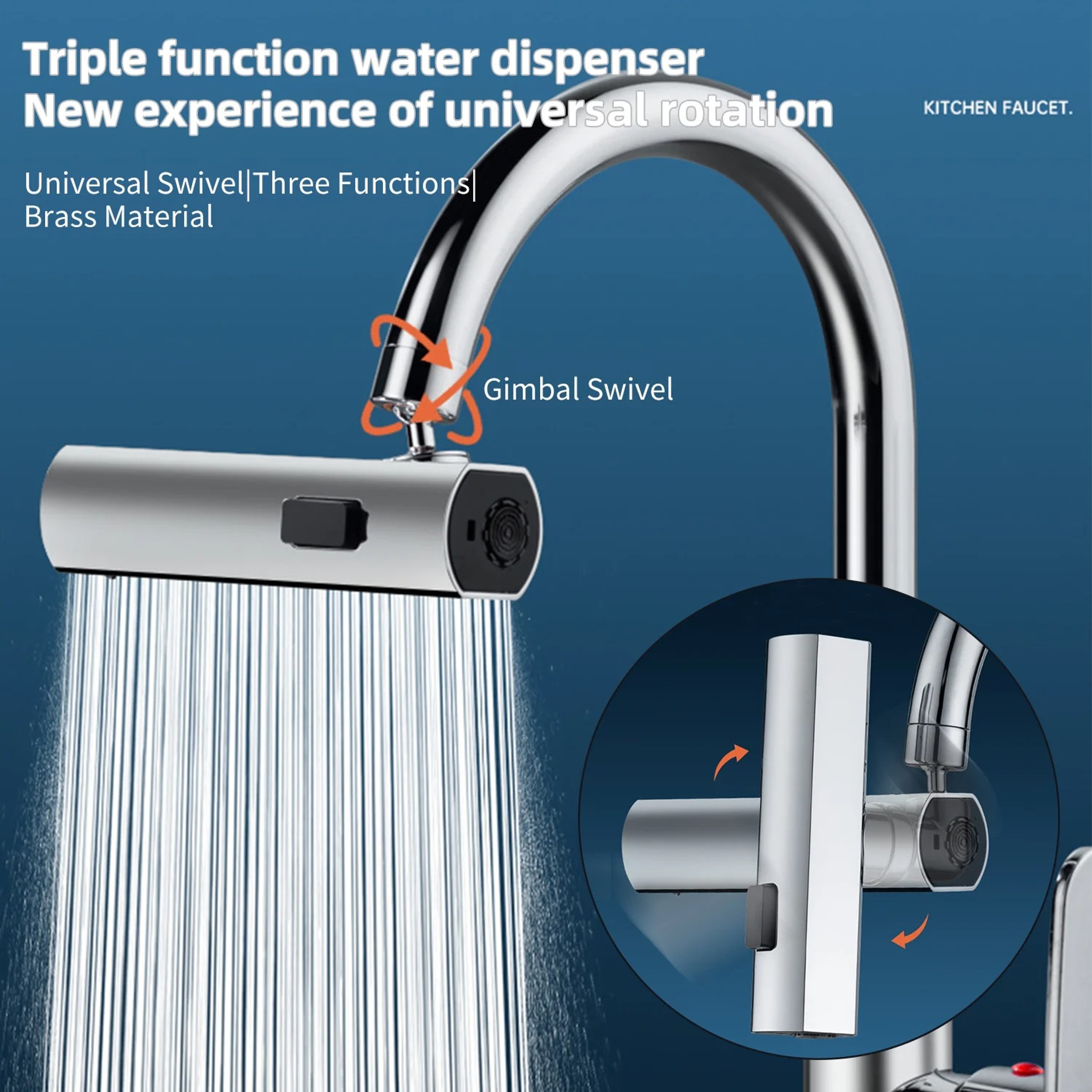 Waterfall Kitchen Faucet 4