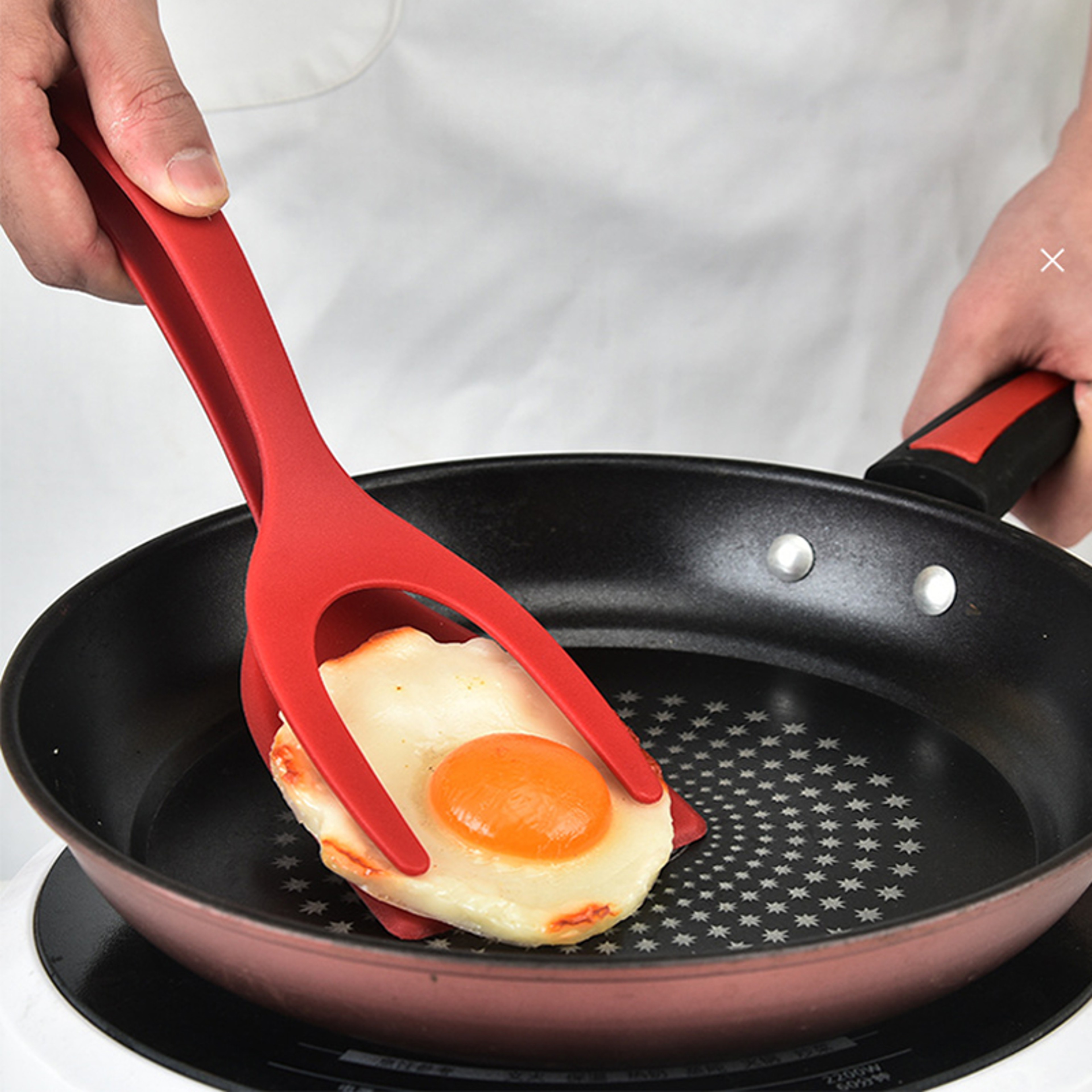 2 in 1 Non Stick Grip Flip Whale Spatula 3