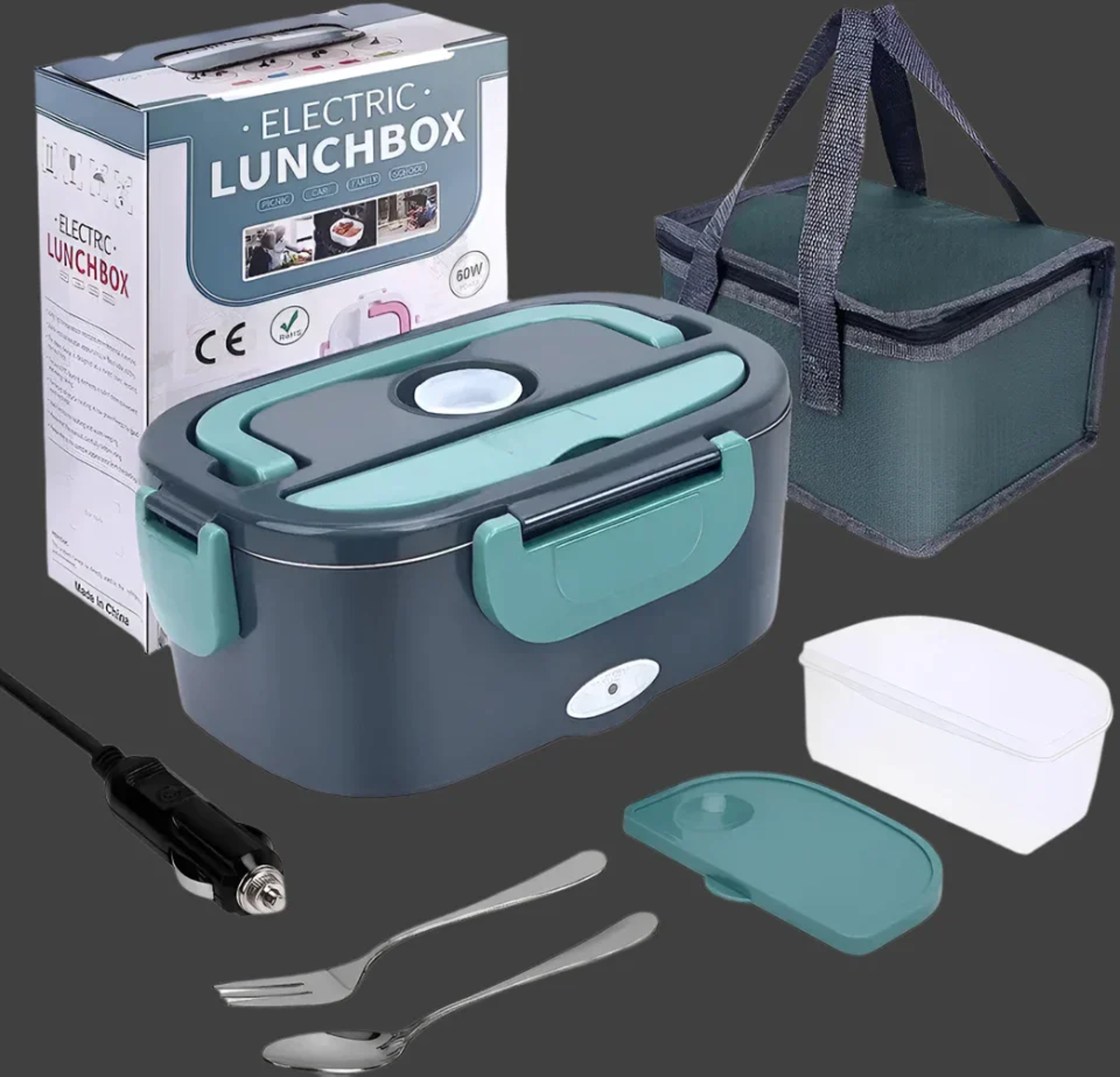 Shop Portable Stainless Steel Heated lunch Box 12L