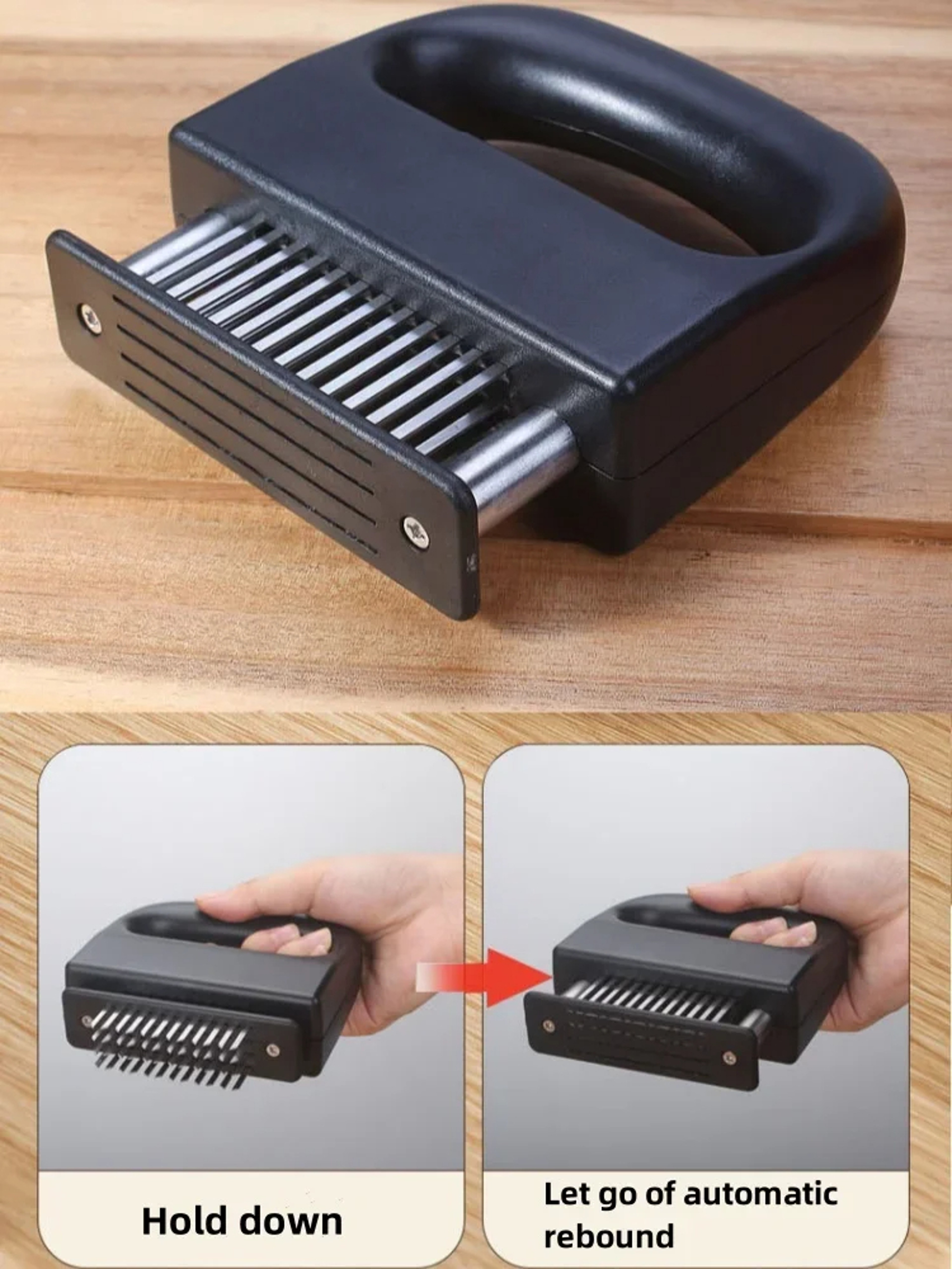 Stainless Steel Meat Tenderizer Needle, Quick Tenderize Tool for Flavorful & Juicy Steaks – view 7