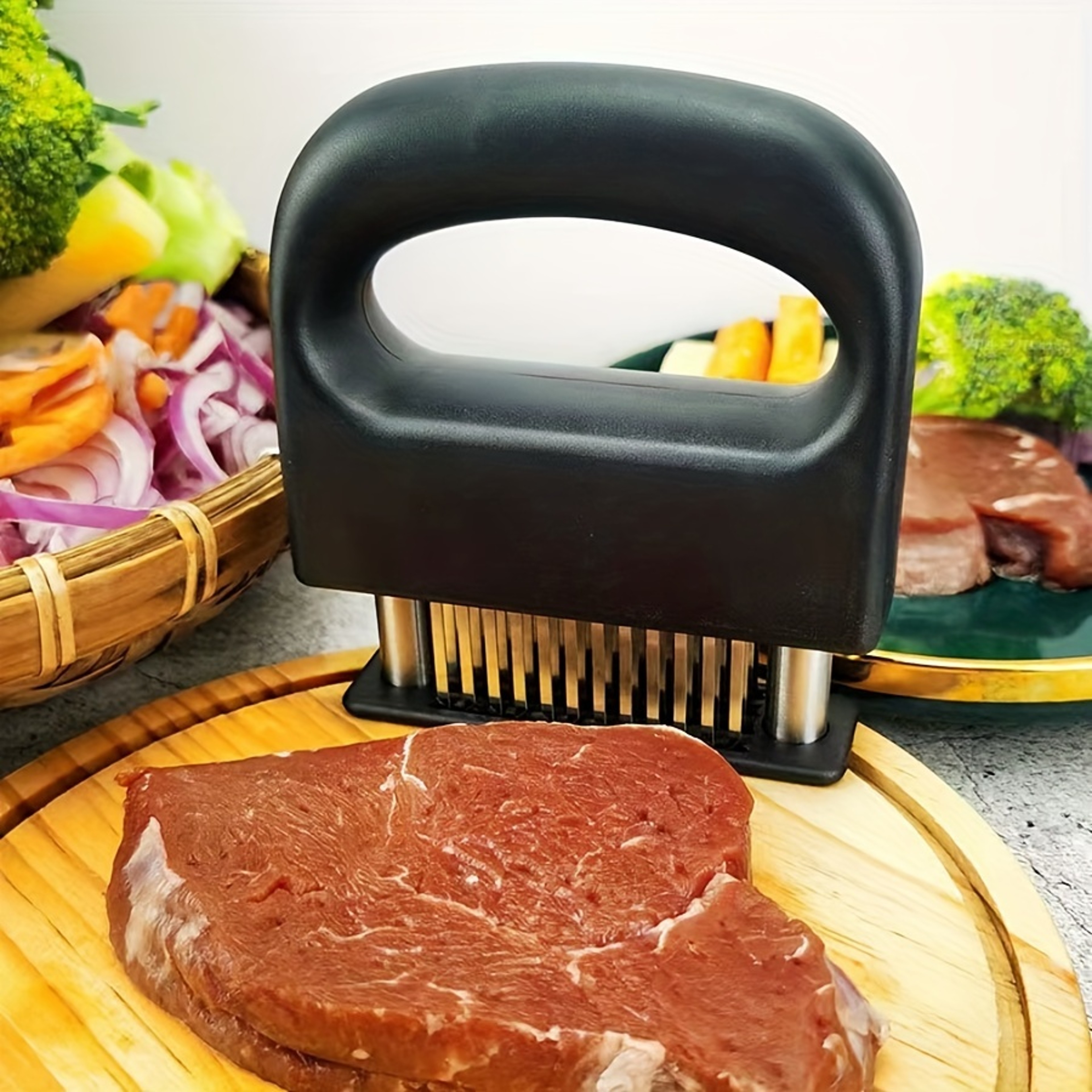Stainless Steel Meat Tenderizer Needle, Quick Tenderize Tool for Flavorful & Juicy Steaks – view 8