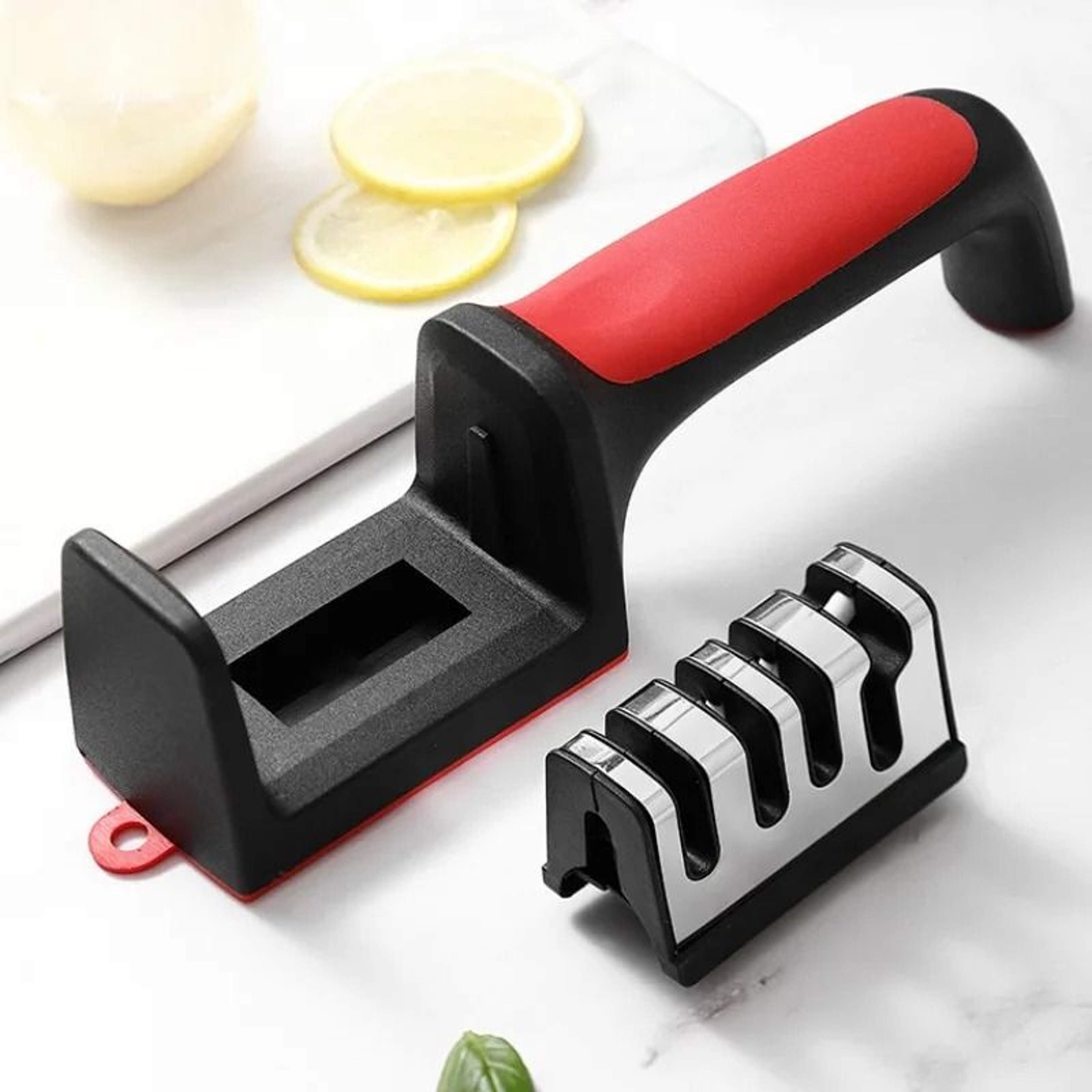 Multifunctional Knife Sharpener  3  4 Segment Handheld Stone For Fast Kitchen Sharpening 1