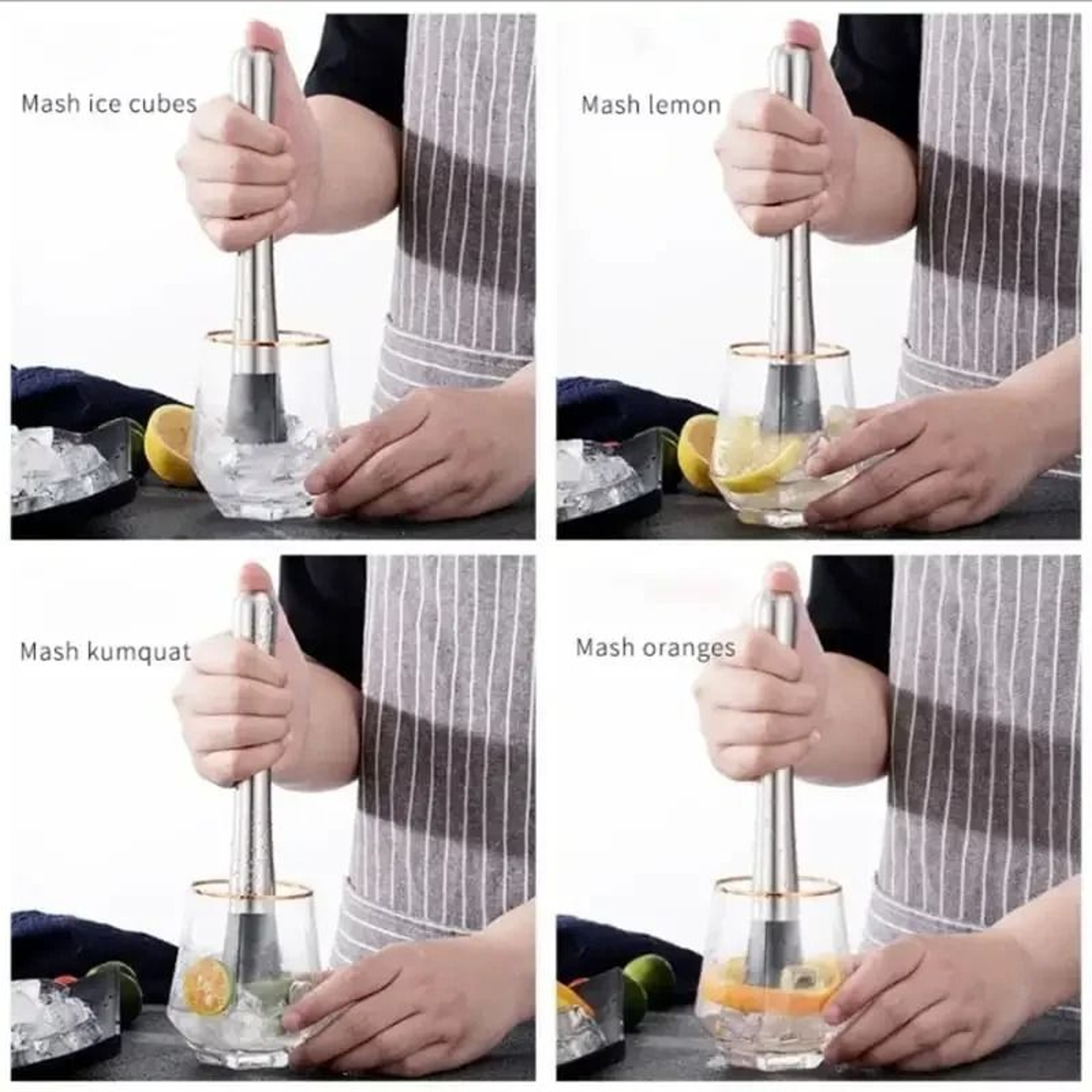 Durable stainless steel ice crusher