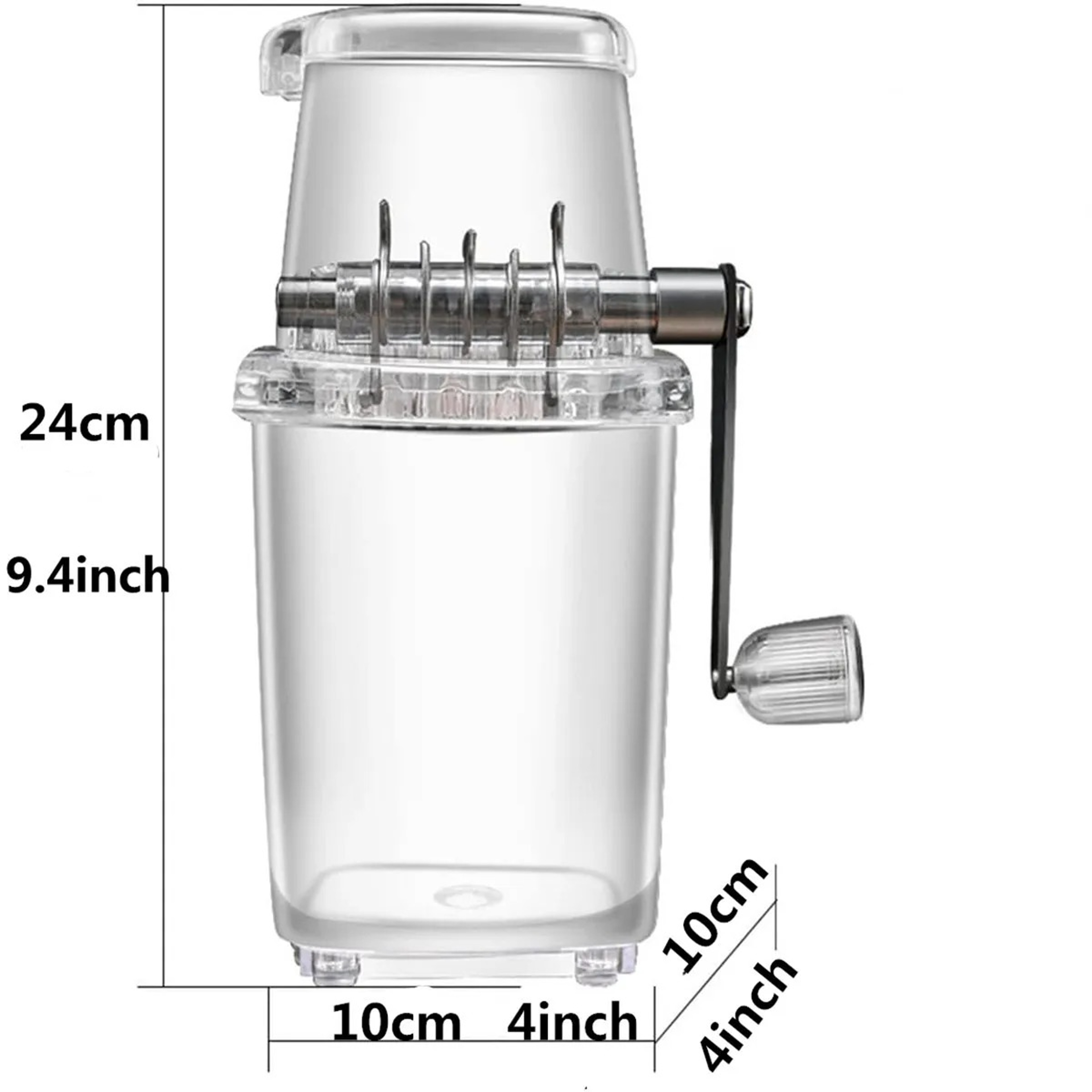 Portable Manual Ice Crusher with Comfortable Handle – Multi-Functional Hand-Cranked Smoothie and Beverage Tool for Home – view 1