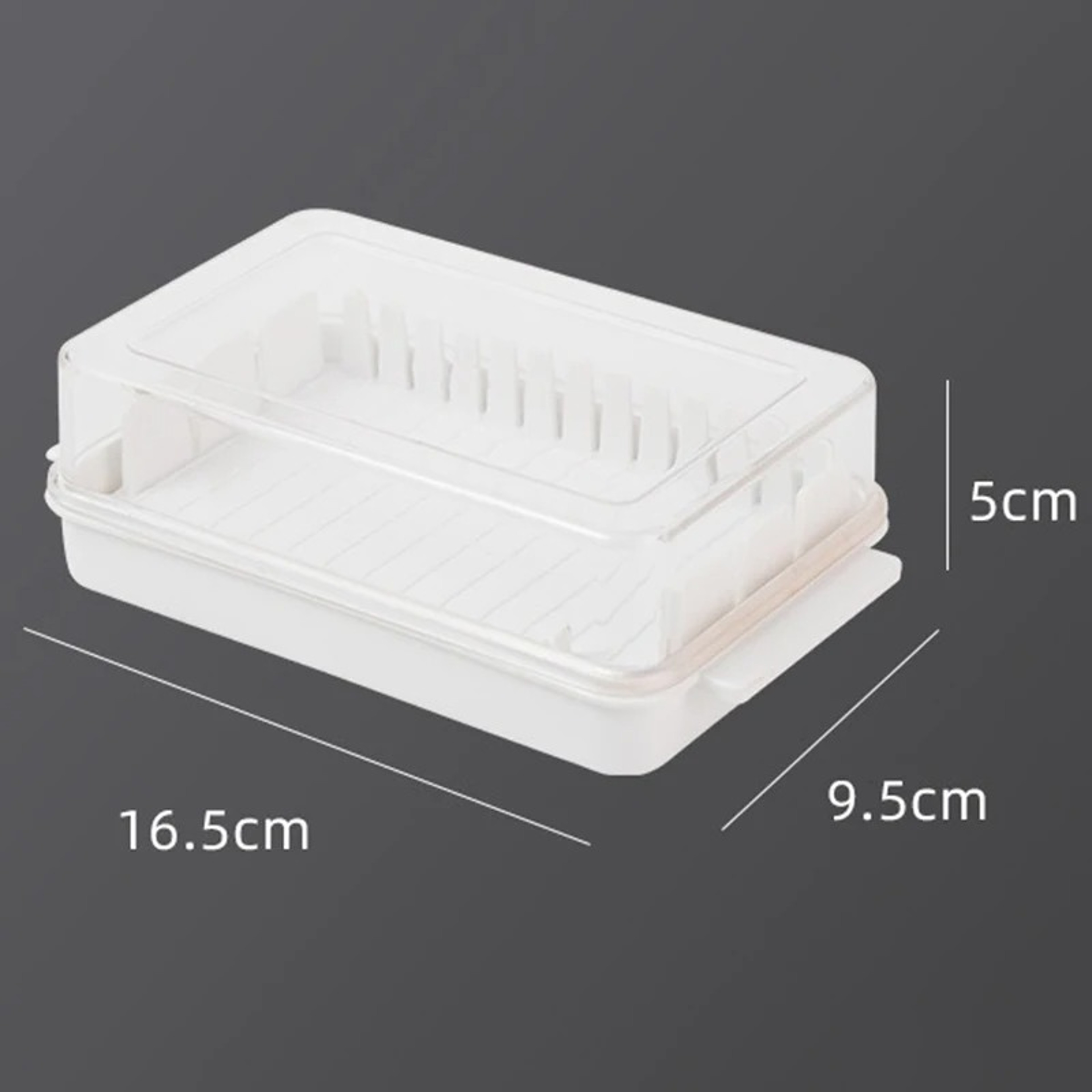 Covered Butter Cutting Storage Box – Multifunctional Cheese and Butter Storage with Transparent Lid – view 6