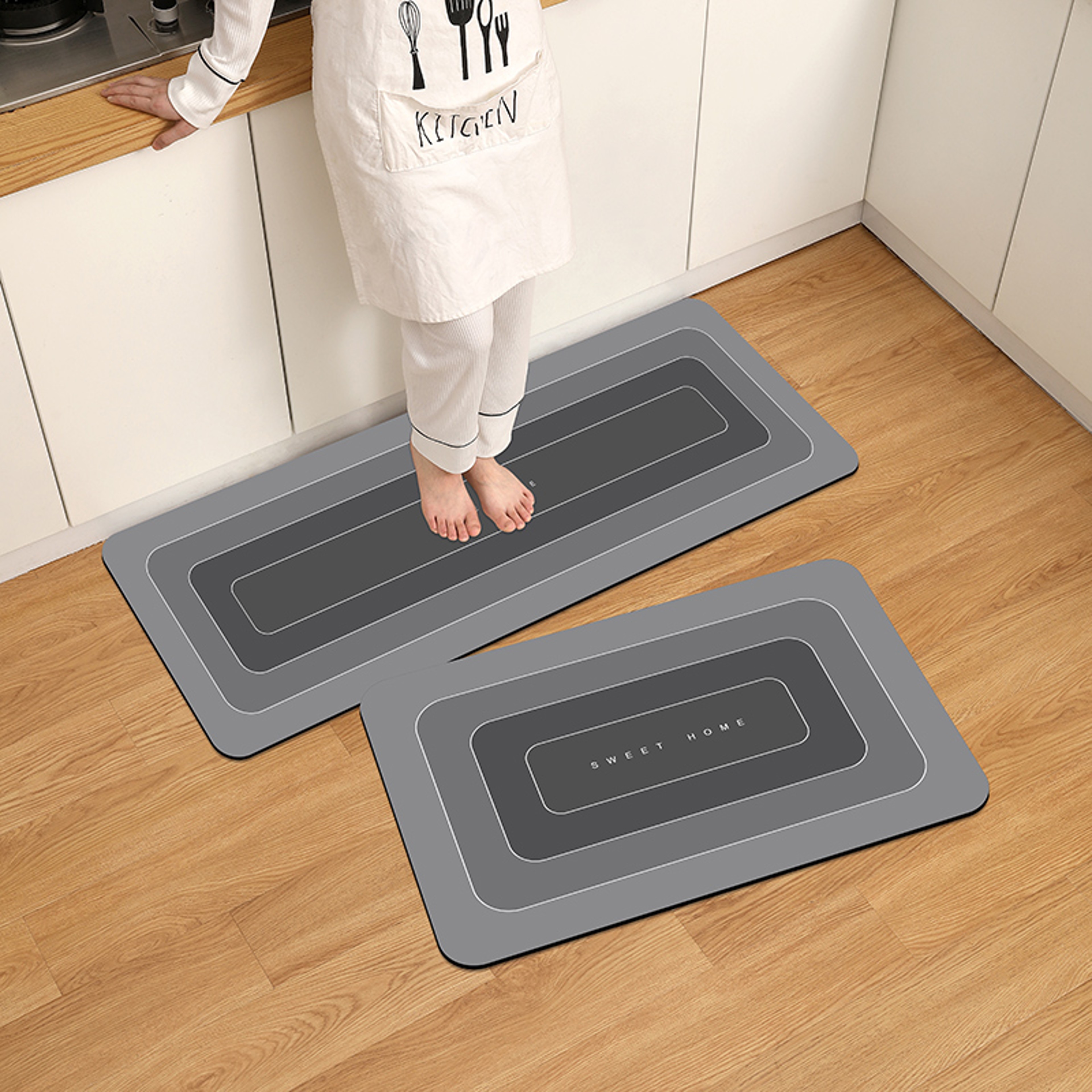 Waterproof AntiSkid Kitchen Floor Mat Durable Household Door Mat For HighTraffic Areas 0