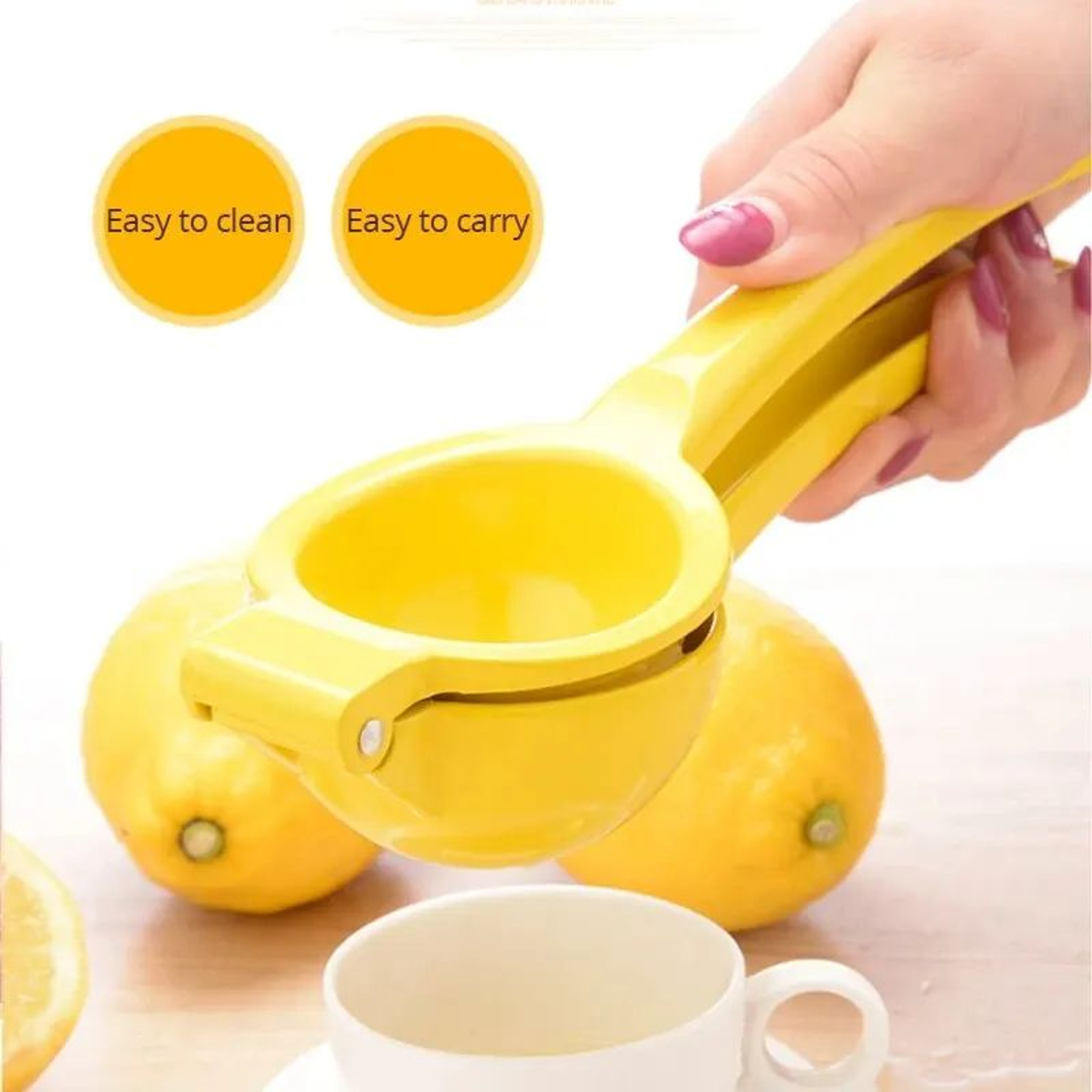 Home Manual Lemon Squeezer Durable Aluminum Alloy Hand Pressed Fruit Juicer For Practical Kitchen U 5