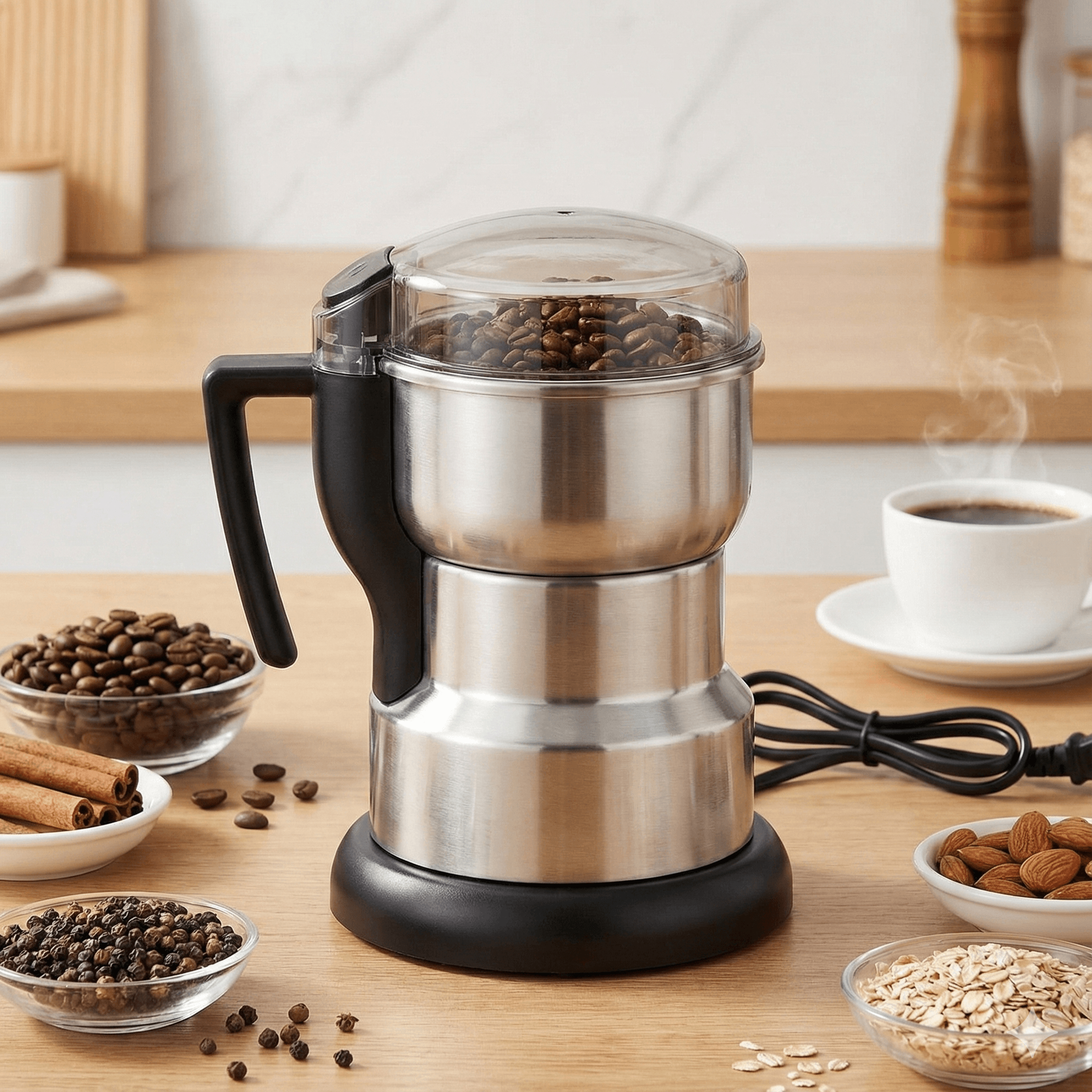Electric Multifunctional Grinder For Coffee Spices Nuts And Grains Home Kitchen Machine For Beans A 0