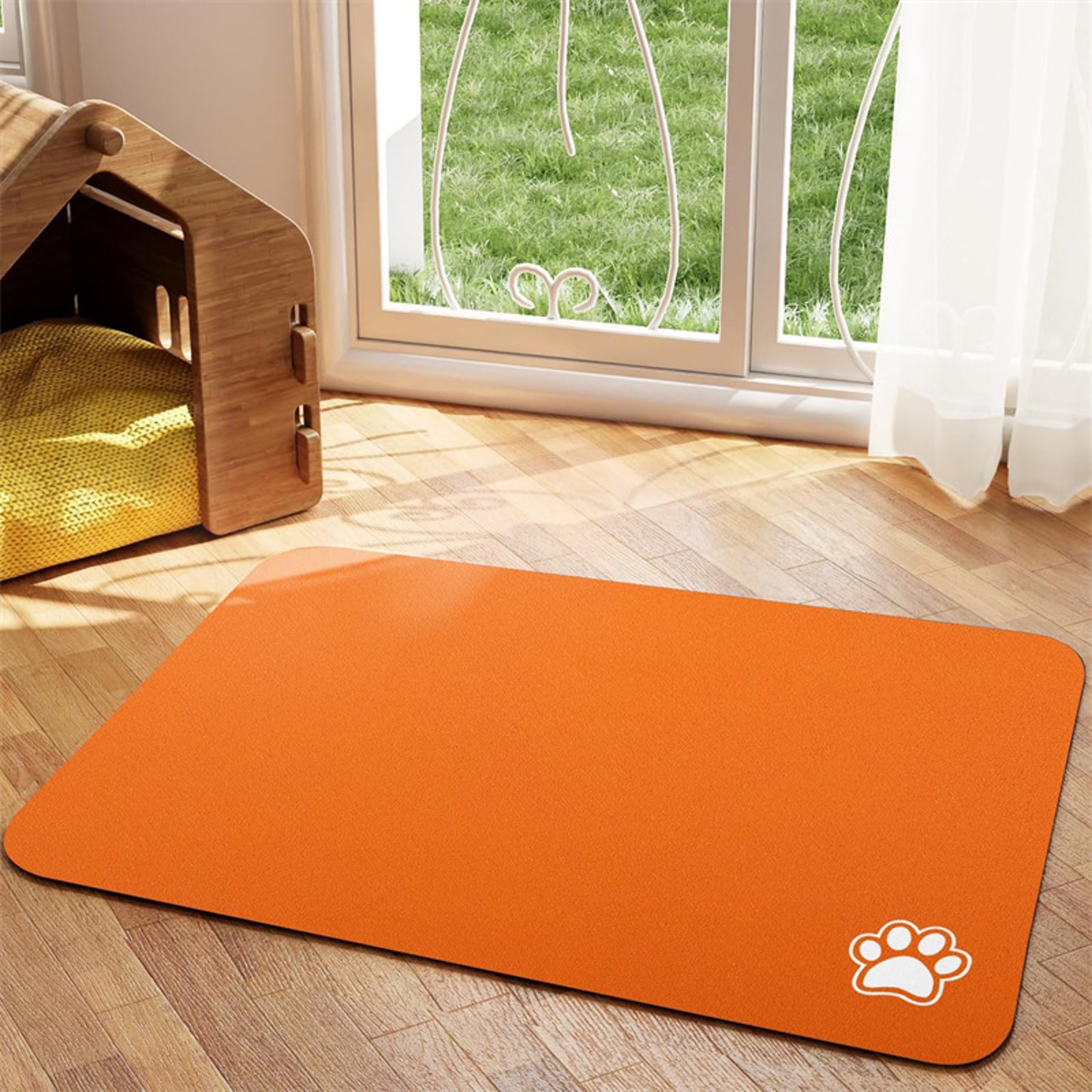 NonSlip Dog Cat Placemat Messy Drinkers Mat For Food  Water Bowls Fast Drying 10