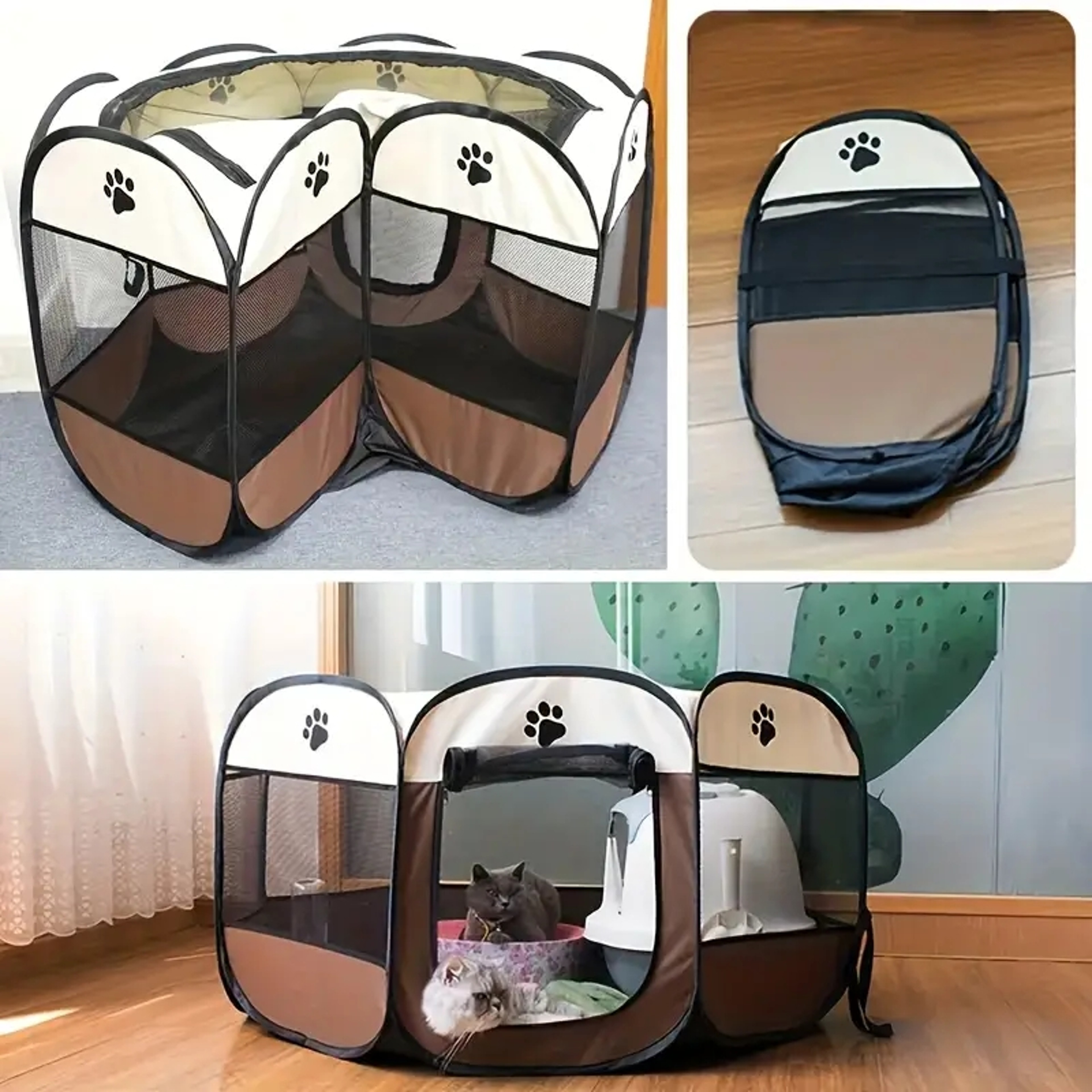 Foldable Cat Maternity Tent Kennel Waterproof Oxford Cloth Pet Enclosure – view 6
