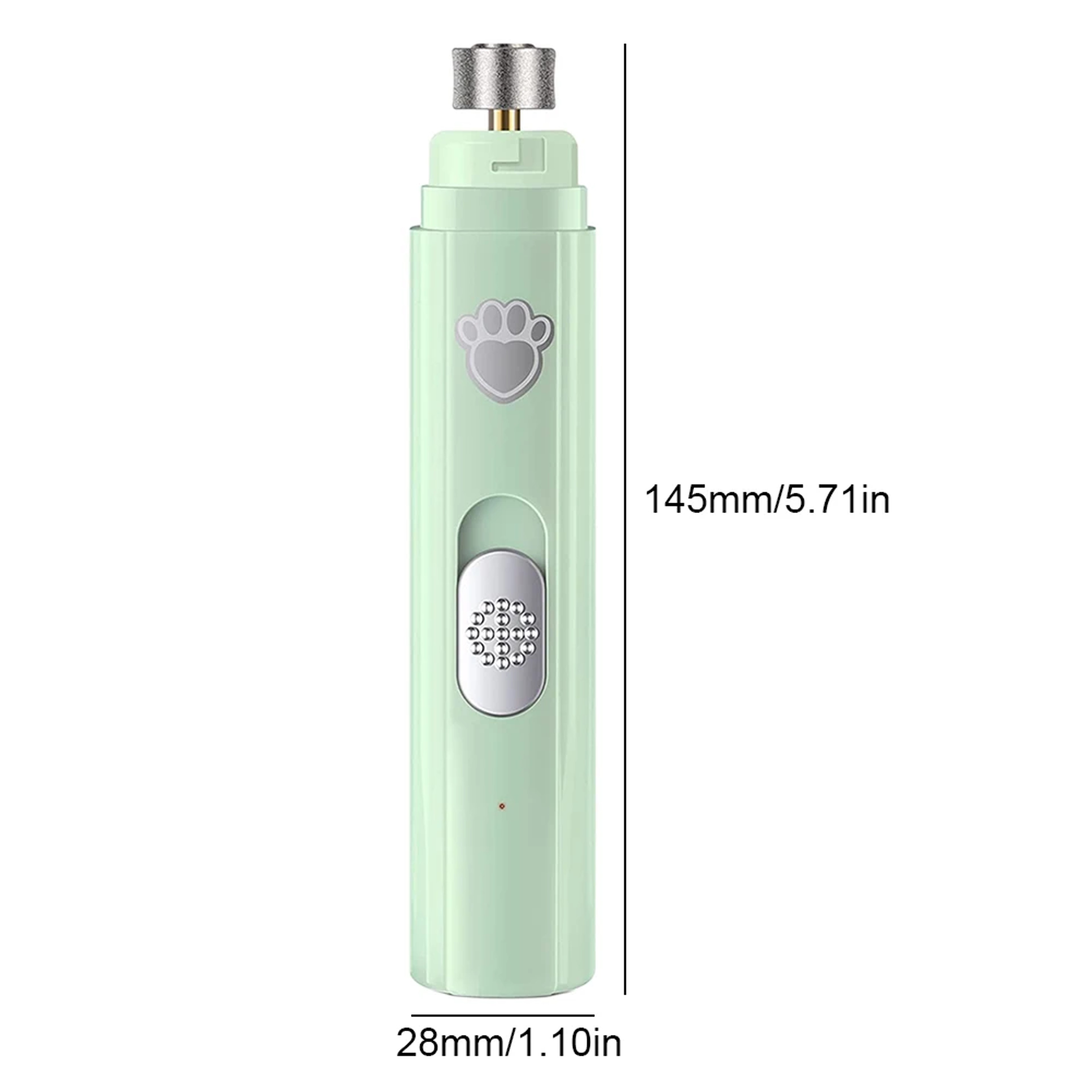 Electric Dog Nail Grinder Painless LED Light Pet Nail Grinder with Polisher Wheel 2 Speed Pet Nail Clipper for Pet Paws – view 6