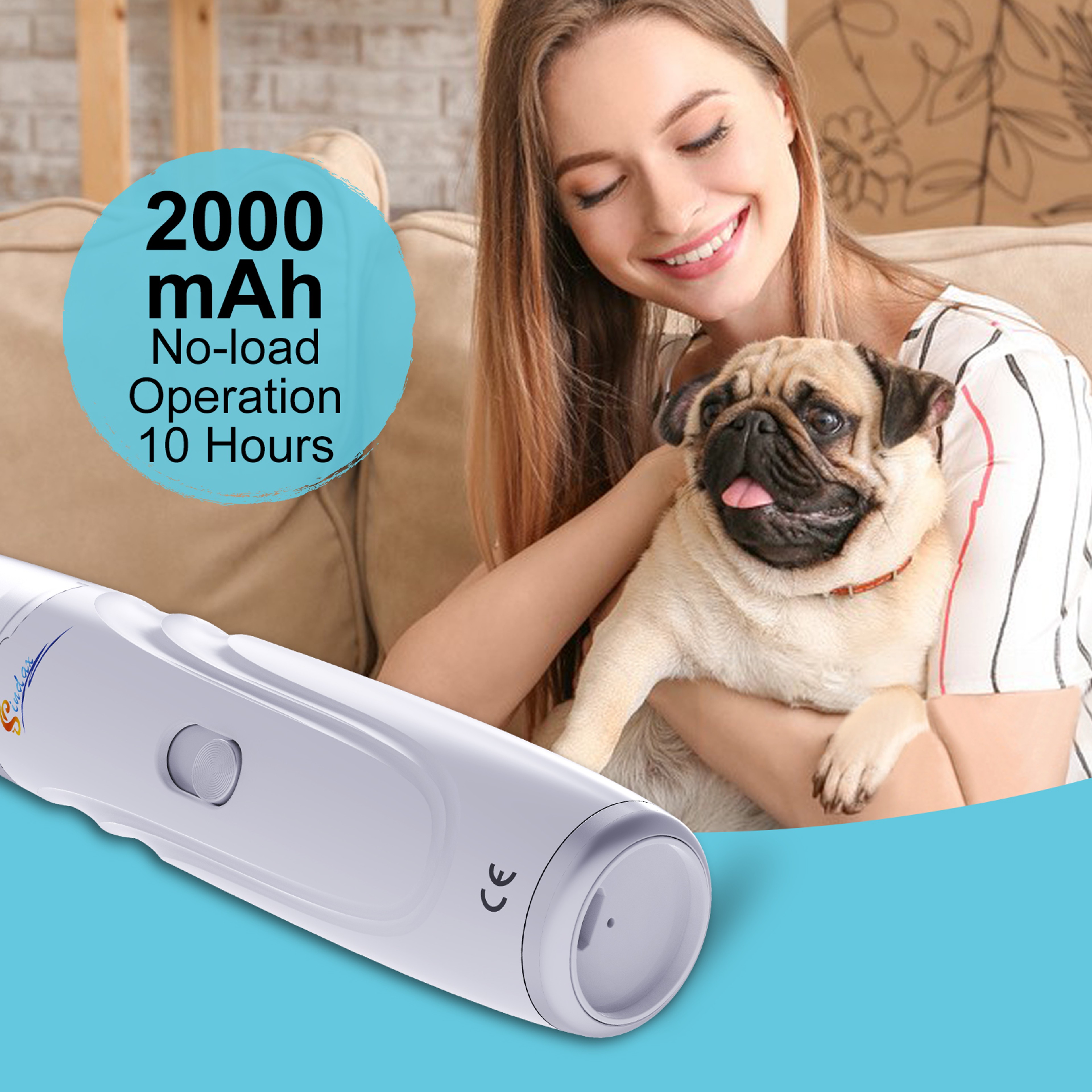 Dog Nail Grinder  Pet Nail Trimmer For Safe Stress Free Grooming 2