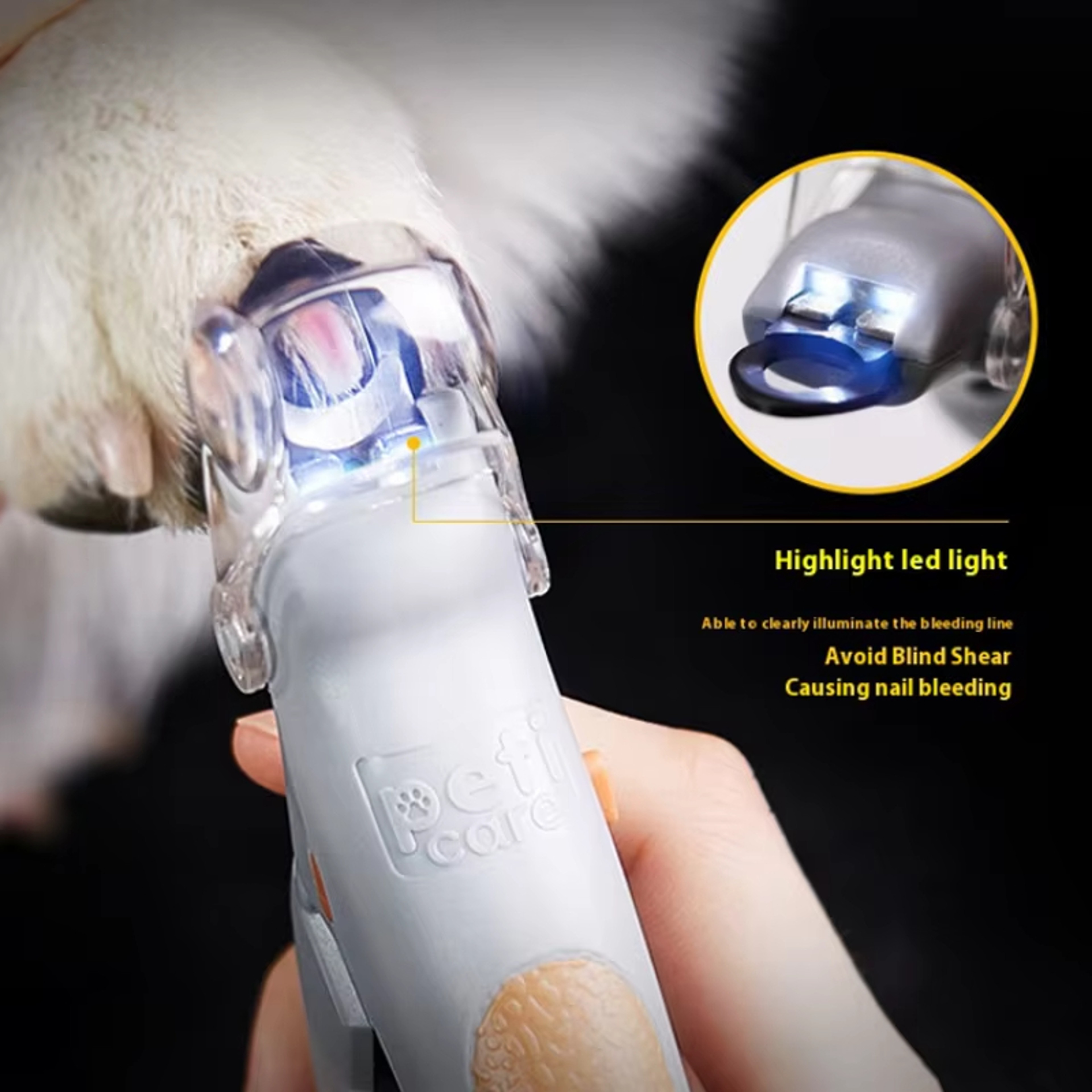 Pet Nail Clipper For Dogs  Cats Safe Pet Nail Clipper With Precision Grooming Light 0