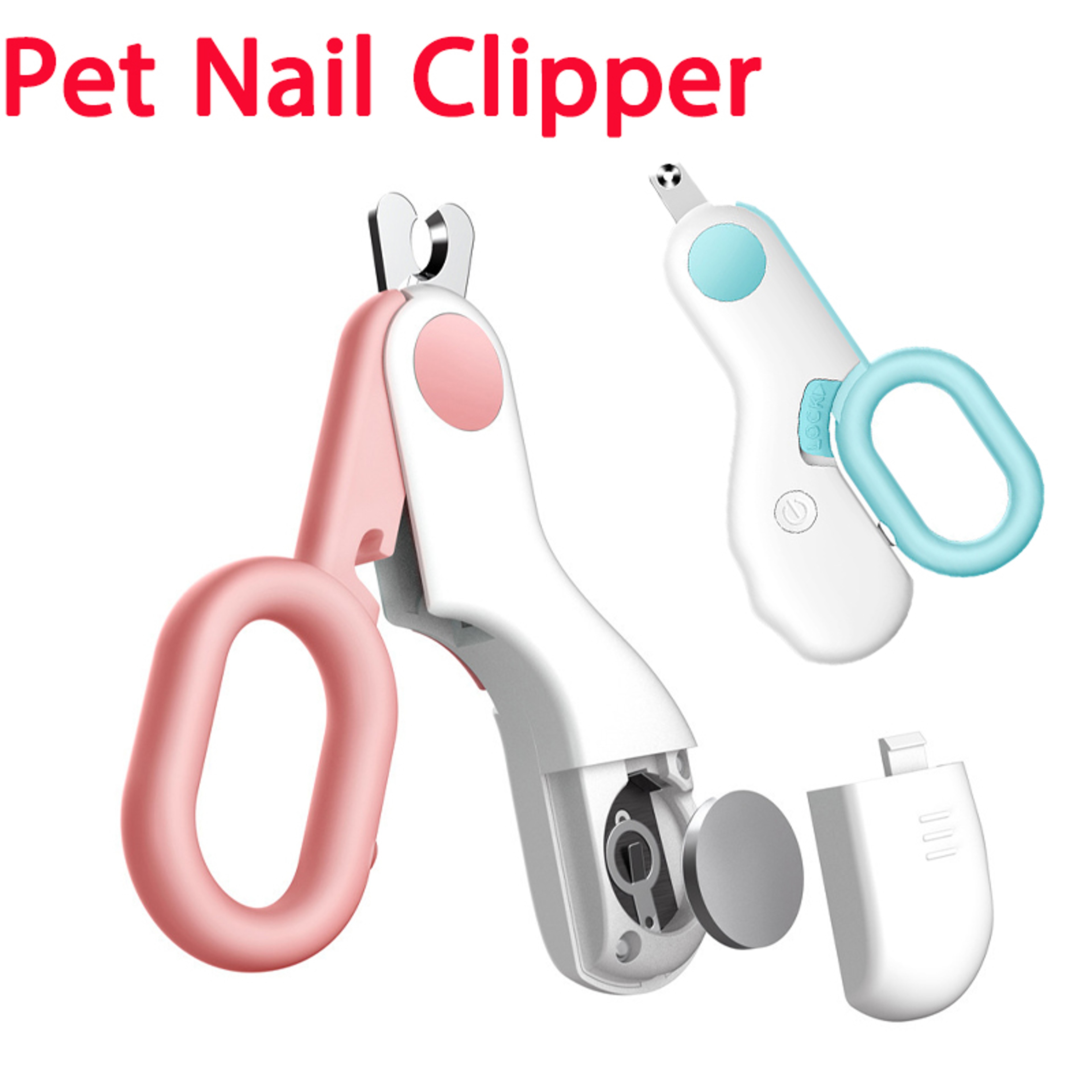 Premium LED Pet Nail Clipper For Dogs  Cats Safe Dog Cat Nail Trimmer With Safety Lock 1