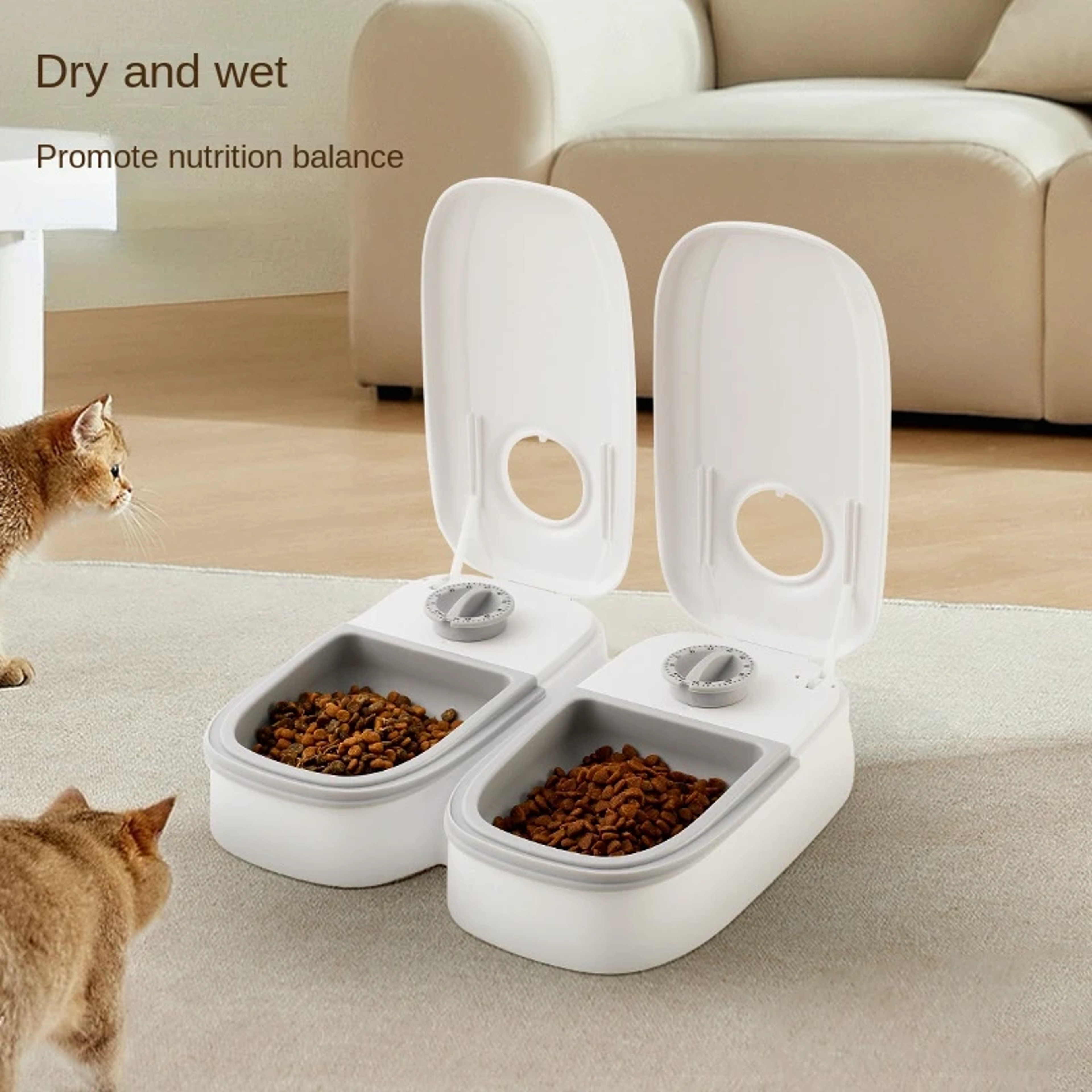 Smart Auto Pet Feeder & Water Dispenser with Timer for Cats and Dogs – view 5