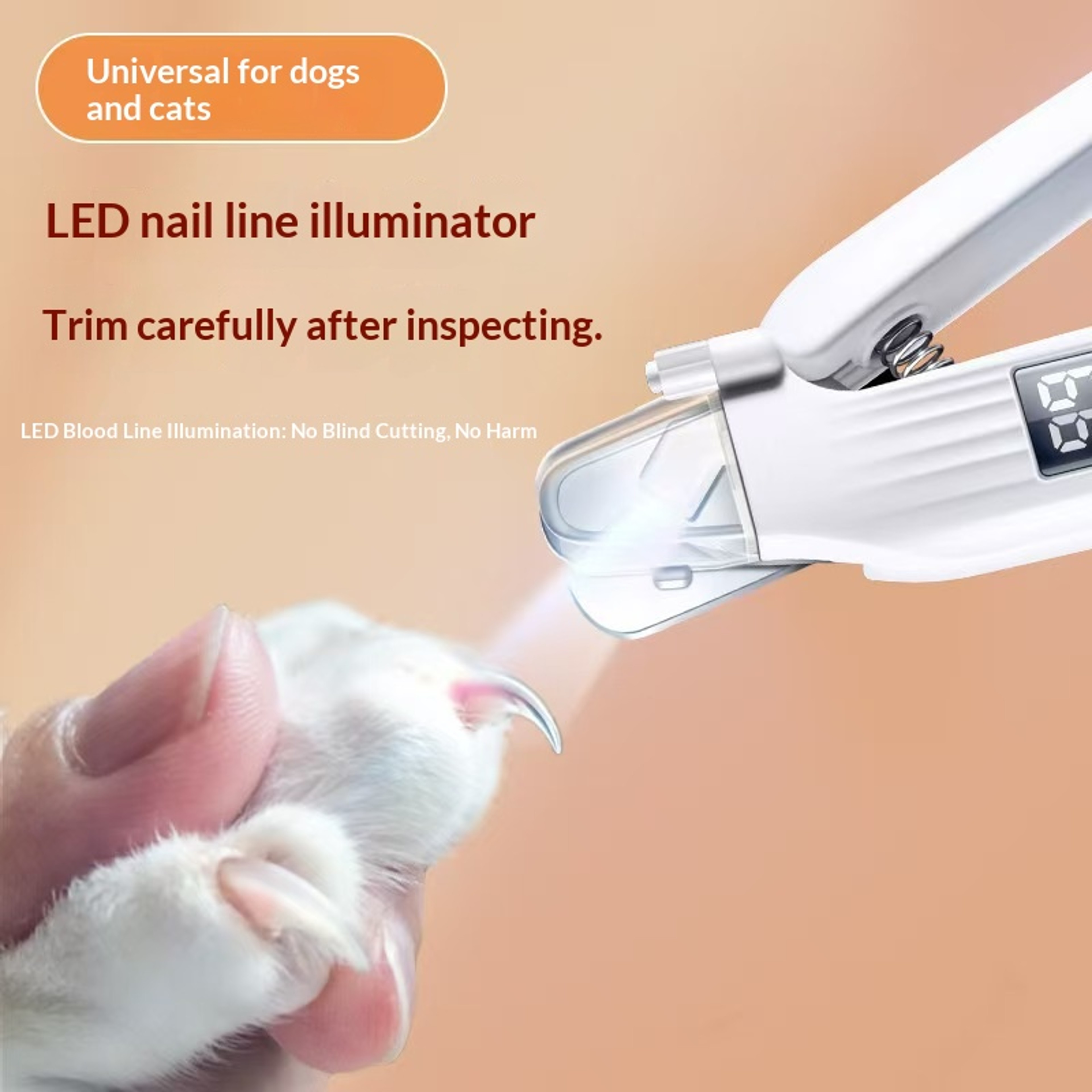 Premium Pet Nail Clippers for Cats & Dogs with Safety Guard – view 5