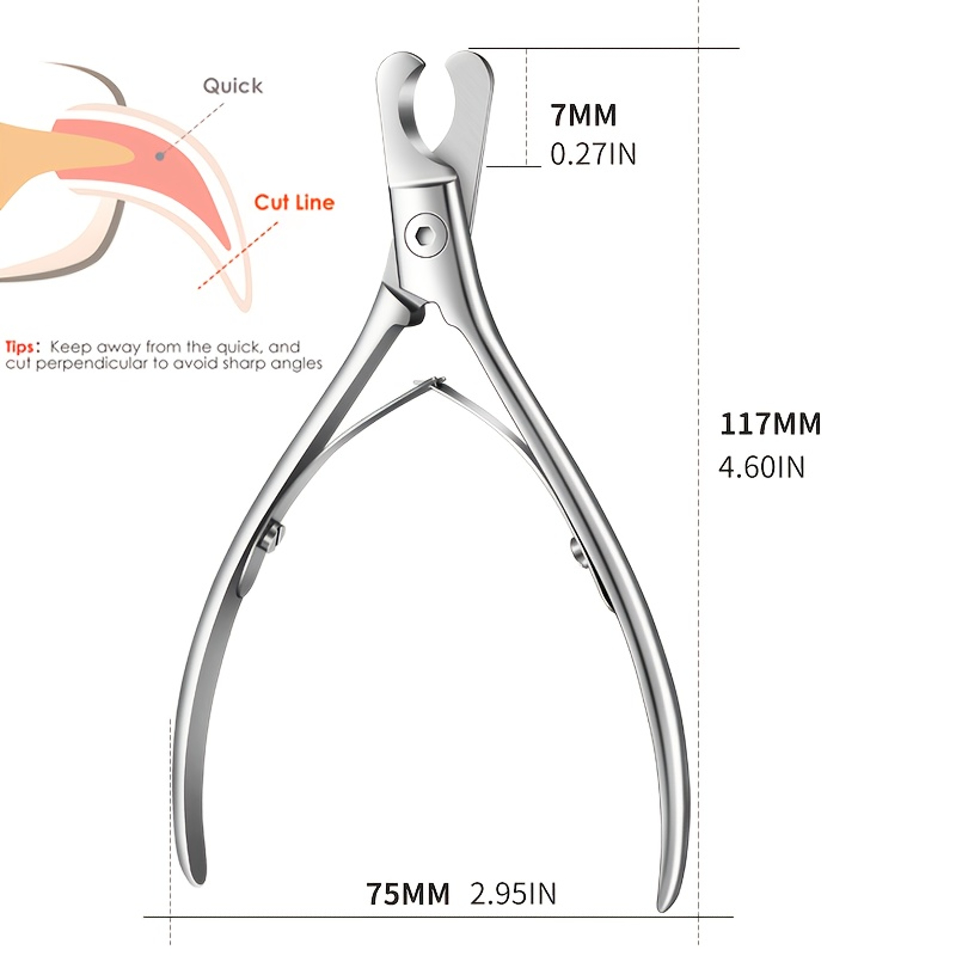 Professional Stainless Steel Pet Nail Clipper  Trimmer For Dogs And Cats 2