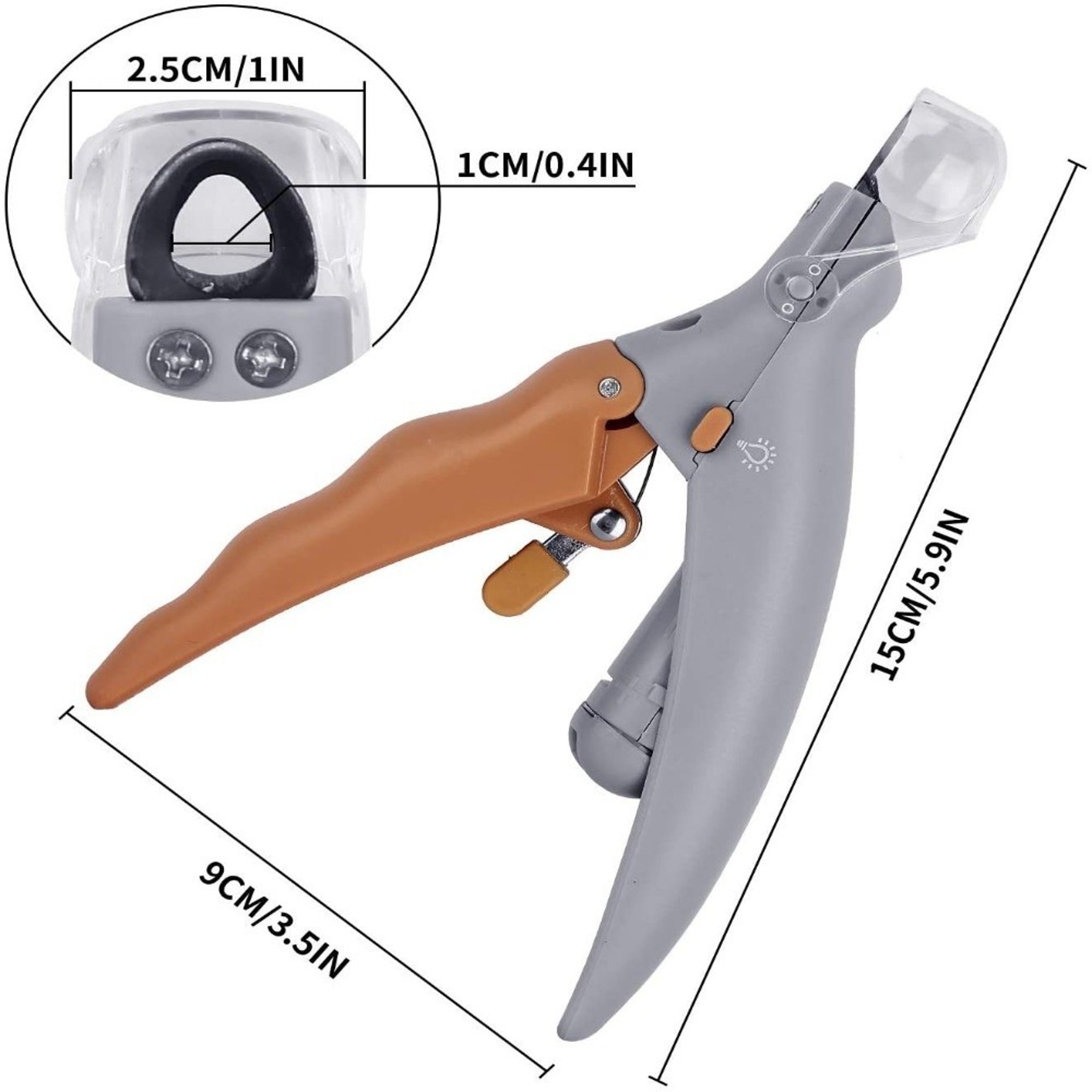 LED Pet Nail Clippers With Magnification Safe Dog  Cat Nail Trimmer 5
