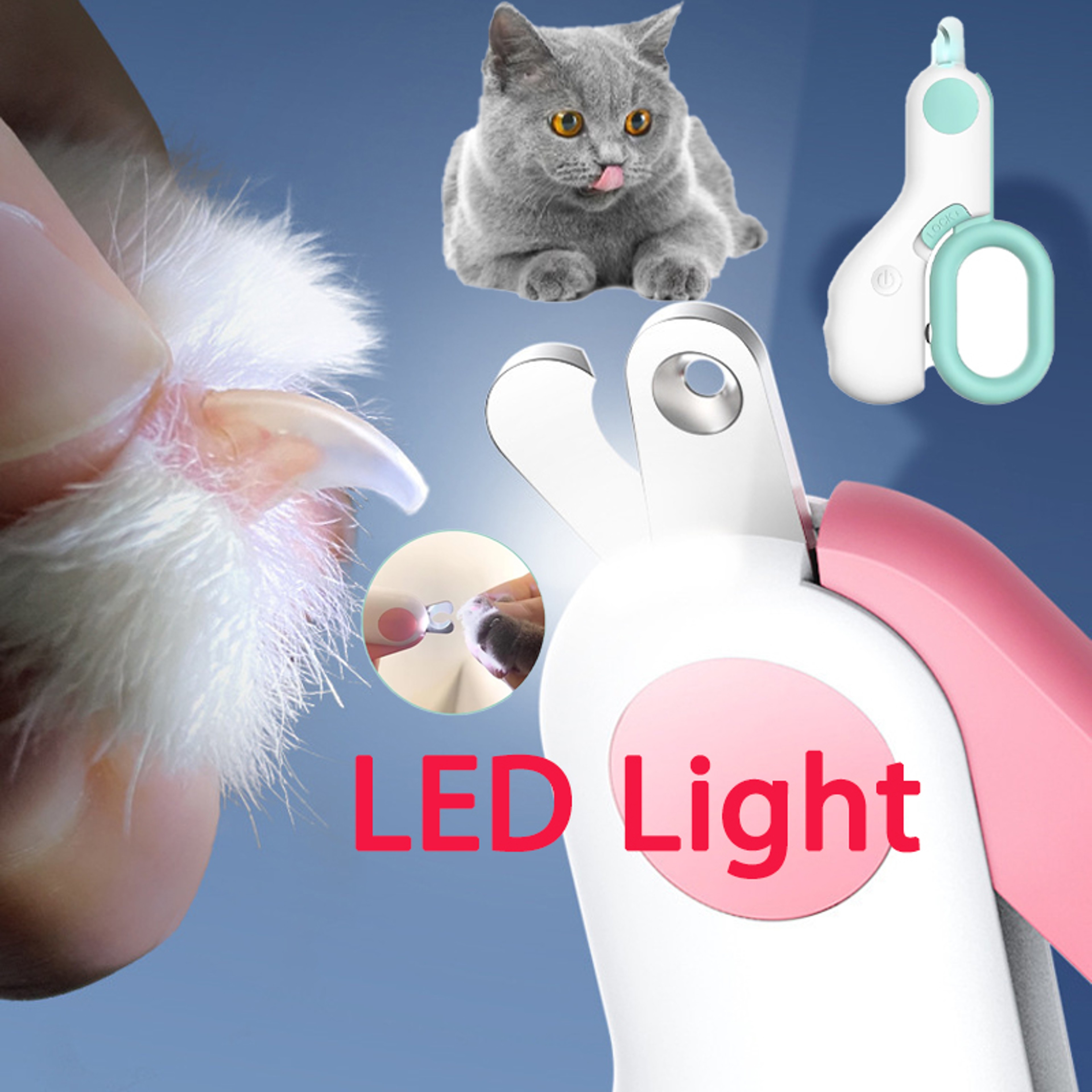 Professional LED Pet Nail Clipper  Grooming Trimmer For Dogs  Cats 1