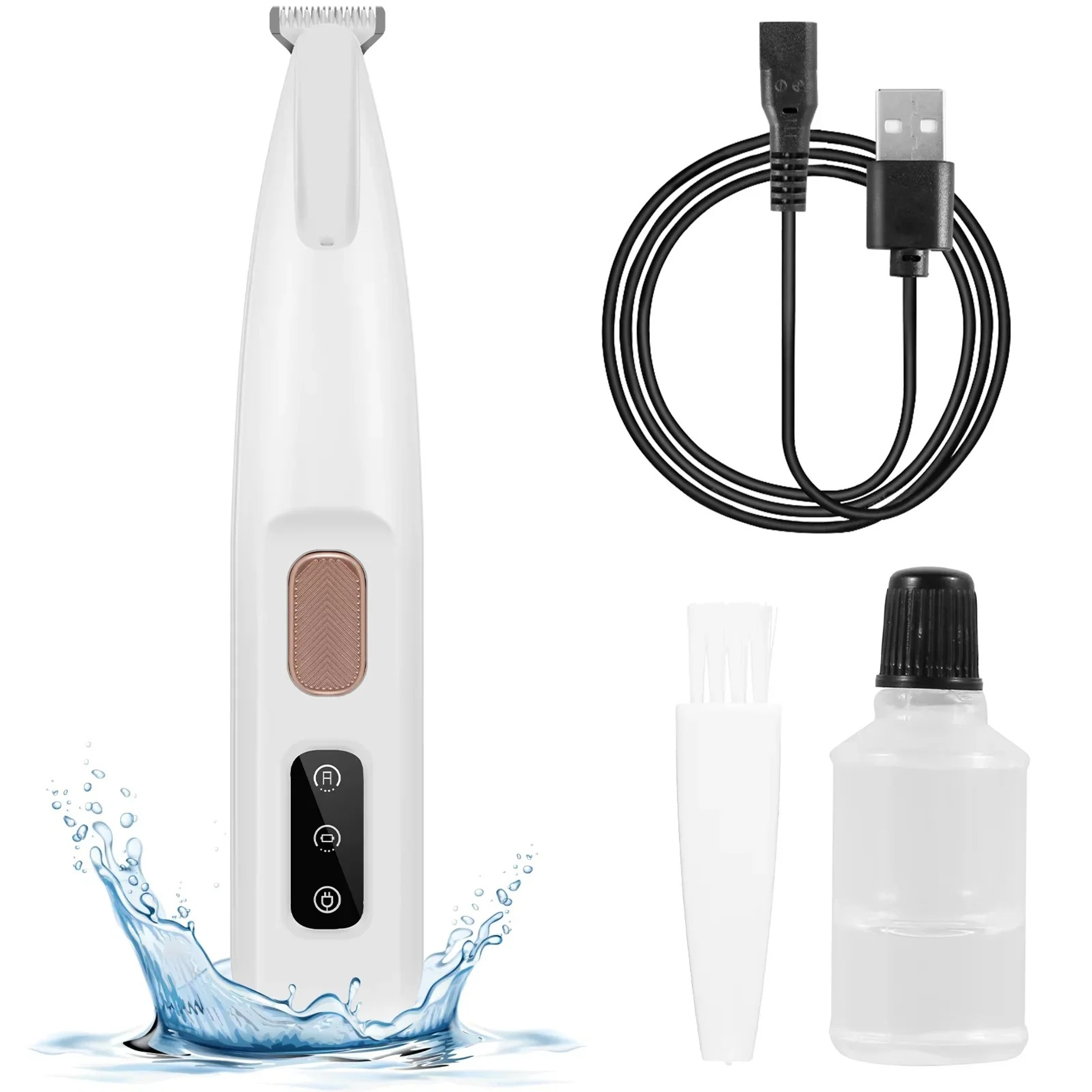 Premium Waterproof Pet Paw Trimmer with LED Light & Wide Blade – view 6