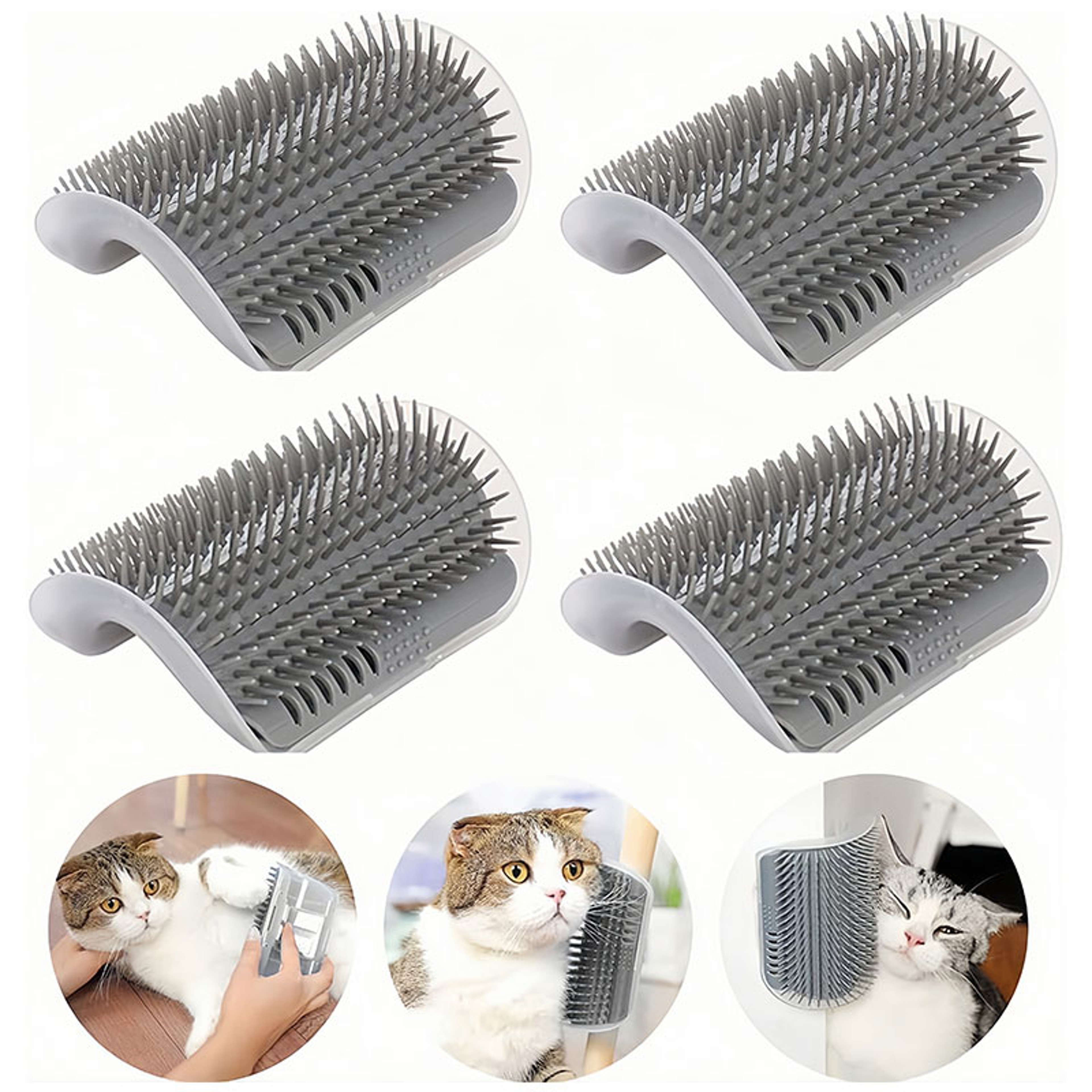 Self Grooming Cat Scratcher Massager  Pet Grooming Brush 1