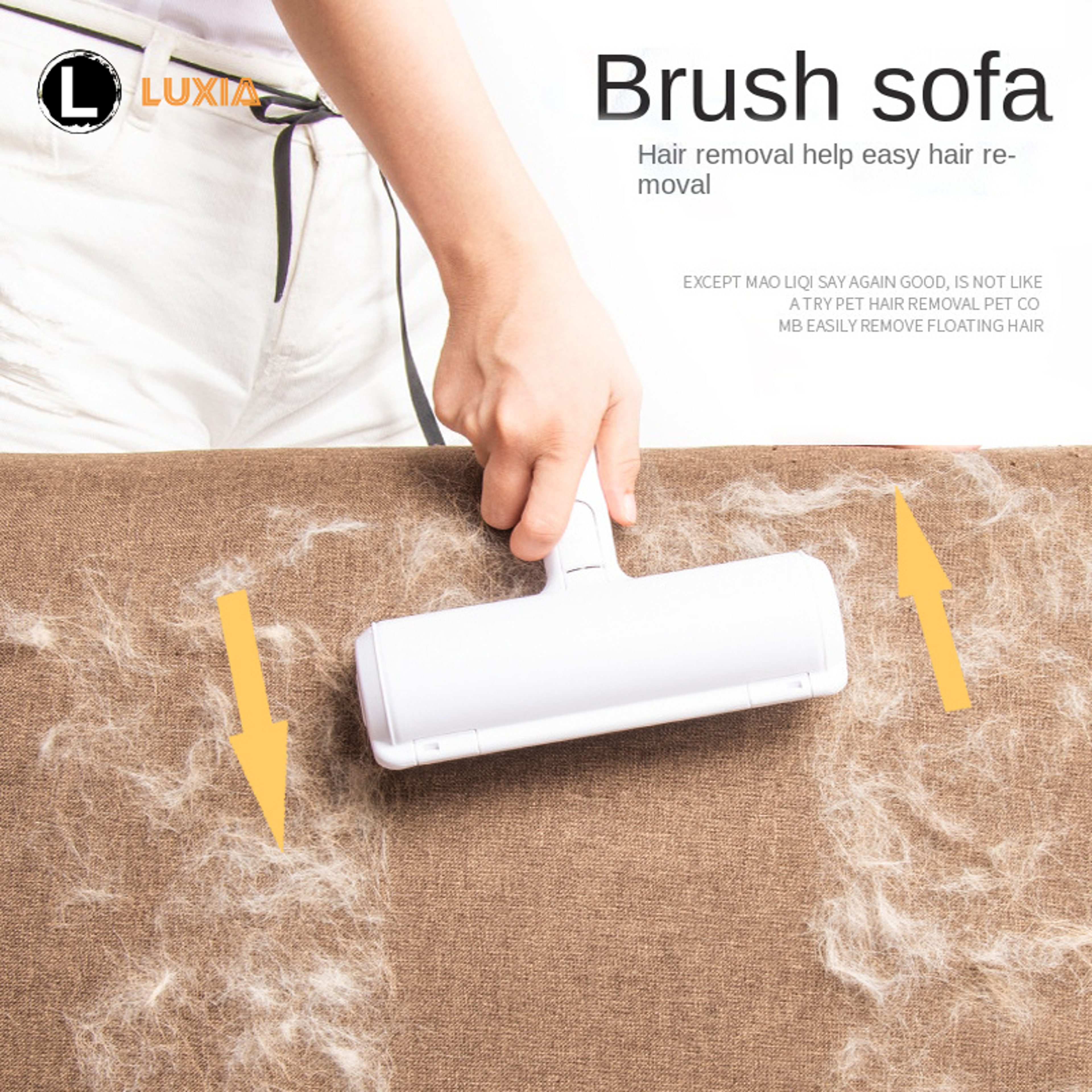 Reusable Pet Hair Remover Brush Dog  Cat Fur Cleaner Tool 2