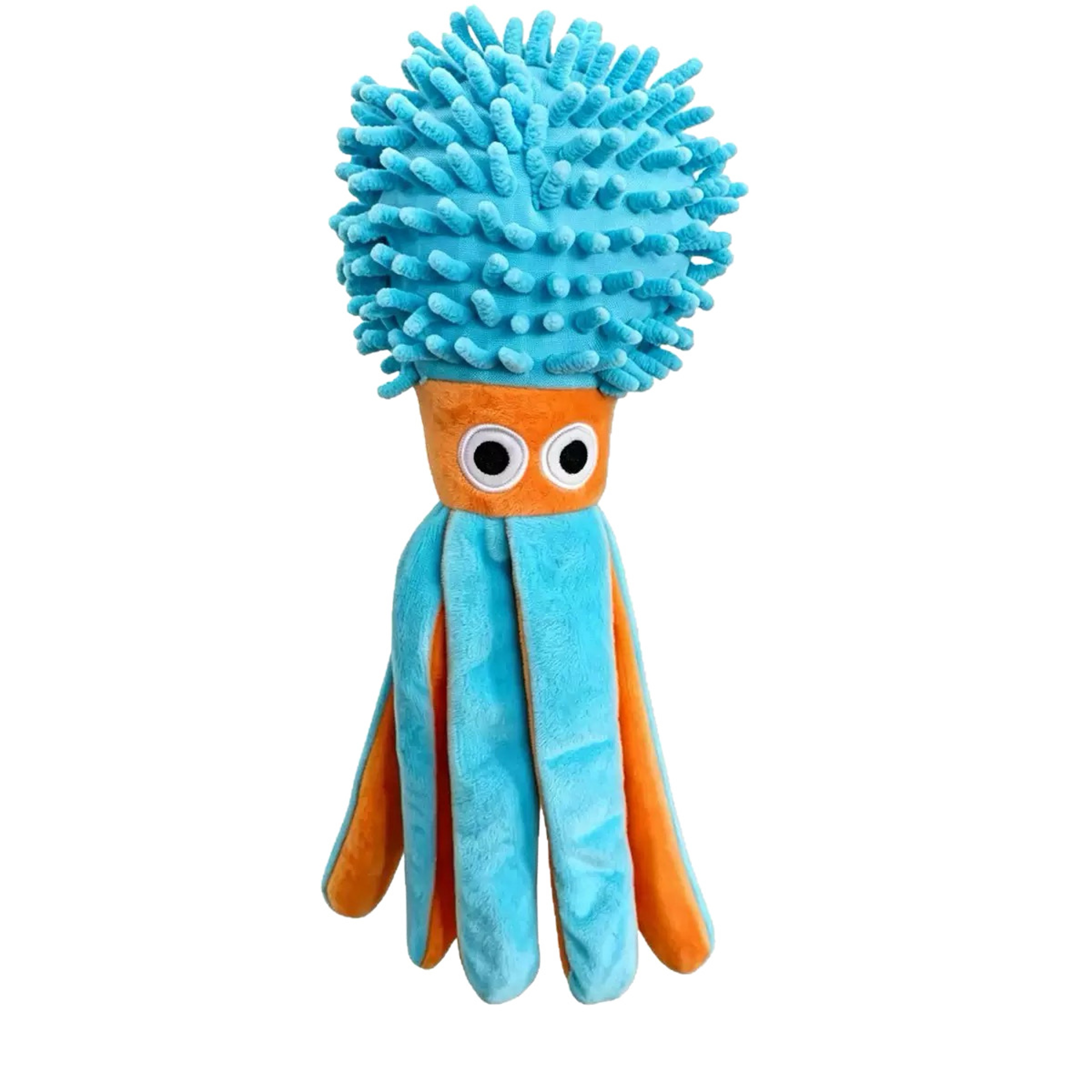 Soft Plush Octopus Interactive Dog Chew Toy For Play  Boredom Relief 4