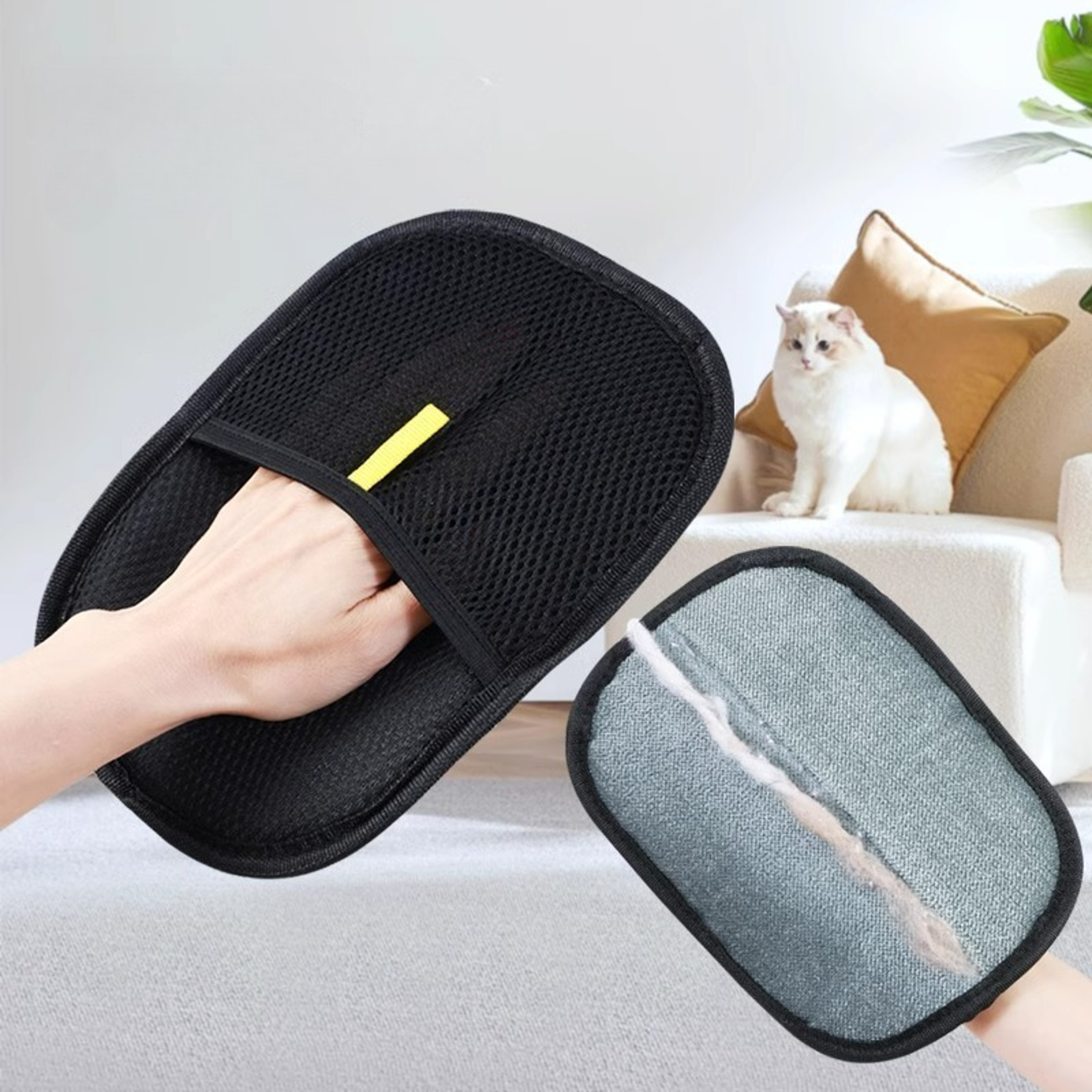 Premium Washable Pet Hair Remover Gloves Reusable Clothes  Grooming Tool 3