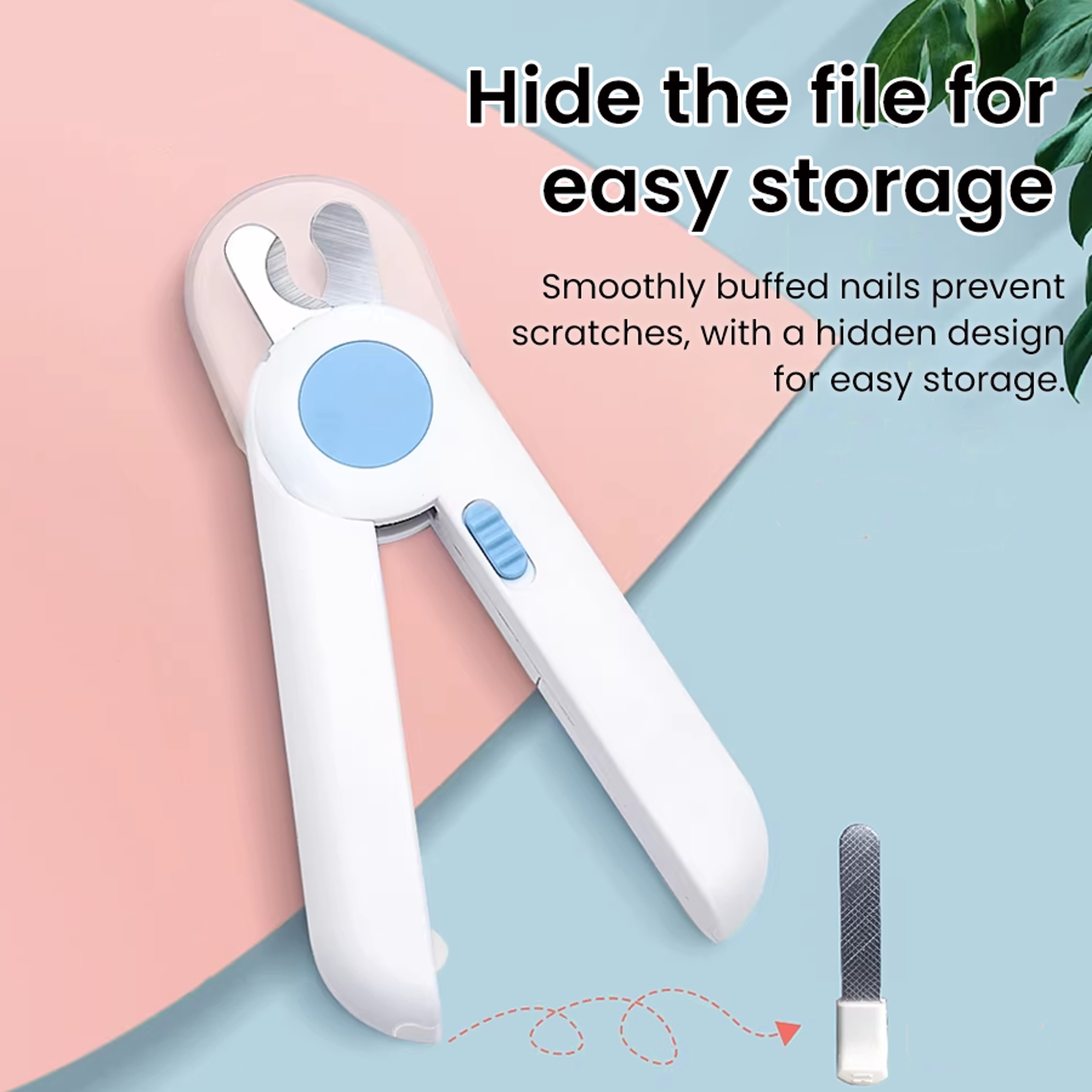 Pet Nail Clipper with LED Light & Anti Splash Catcher for Dogs and Cats – view 5