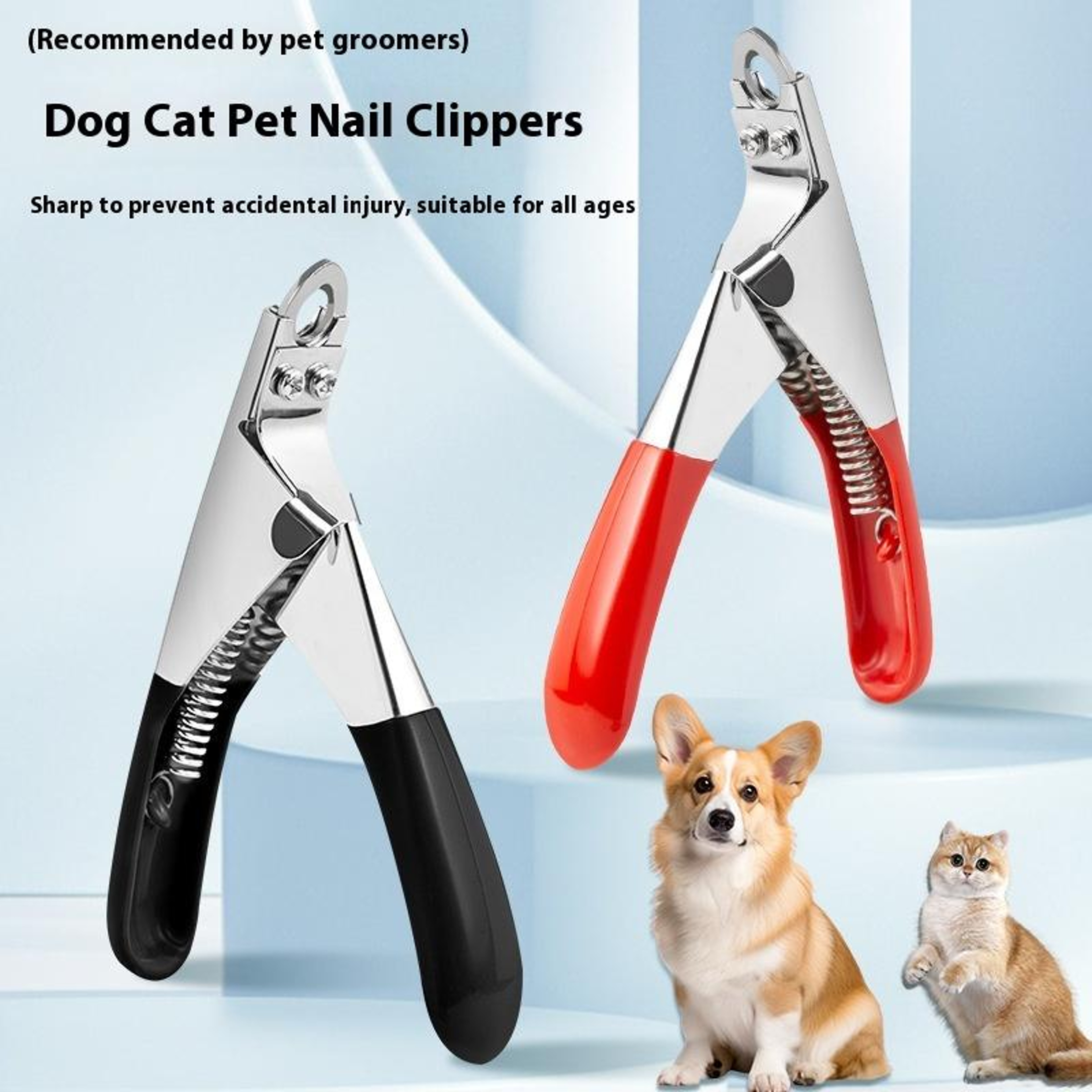 PrecisionGrip Pet Nail Clippers For Dogs  Cats Stainless Steel Pet Nail Trimmer 1