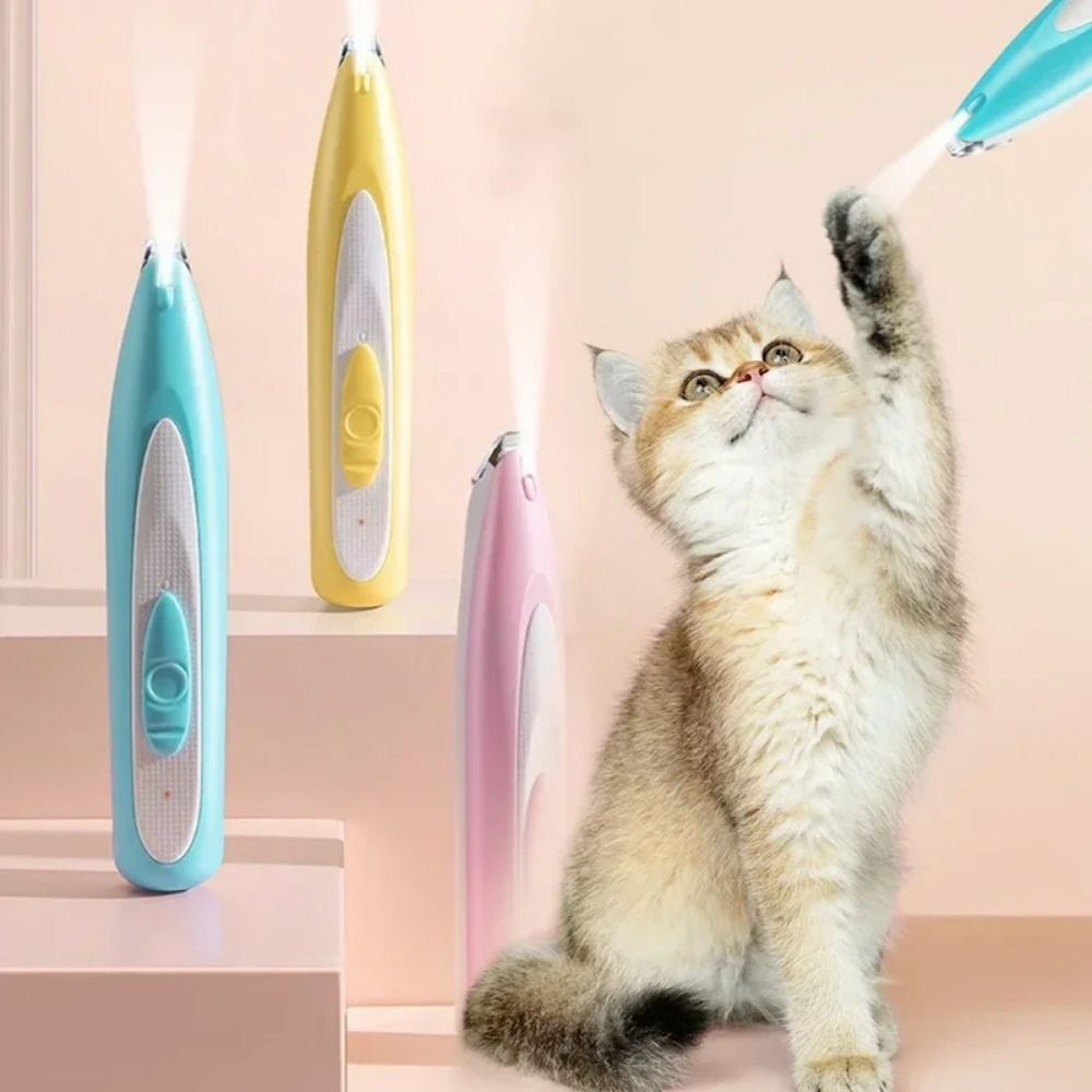 Pro LED Pet Paw Trimmer For Dogs  Cats USB Rechargeable Waterproof Grooming Clipper 0