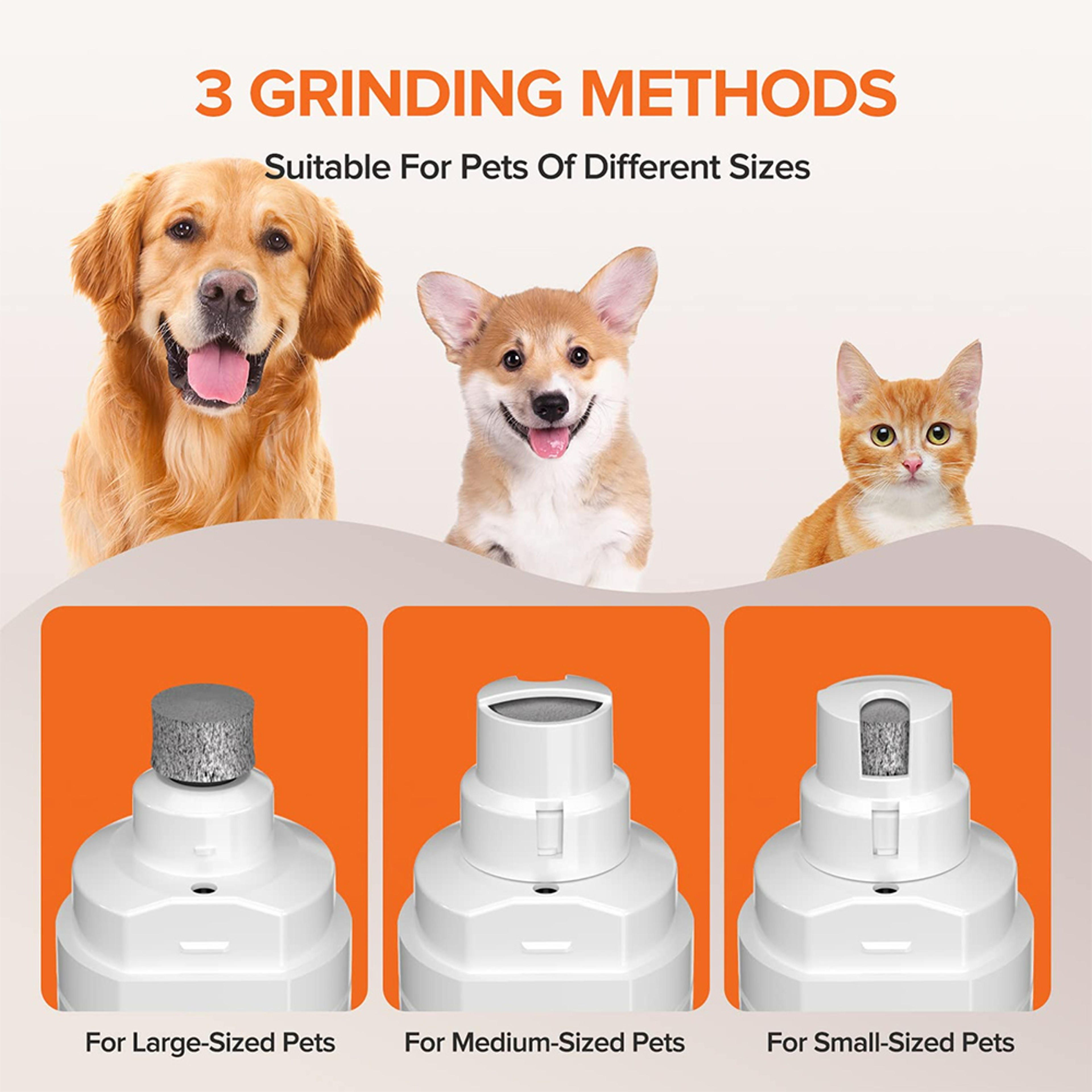 Quiet Rechargeable Pet Nail Grinder With LED Light For Dogs  Cats 5