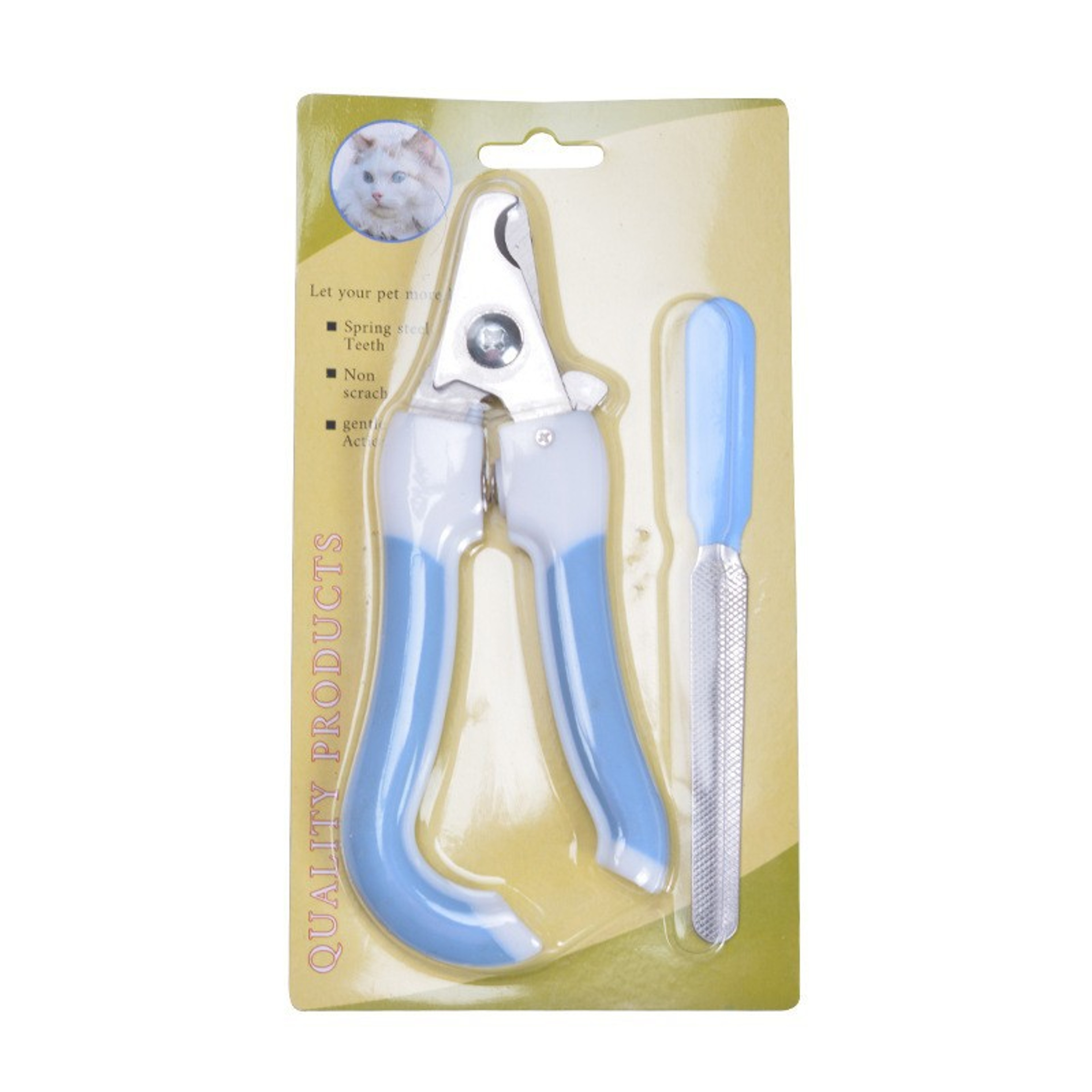 Pet Nail Clipper for Dogs & Cats Stainless Steel Dog Nail Clipper for Safe Home Grooming – view 3