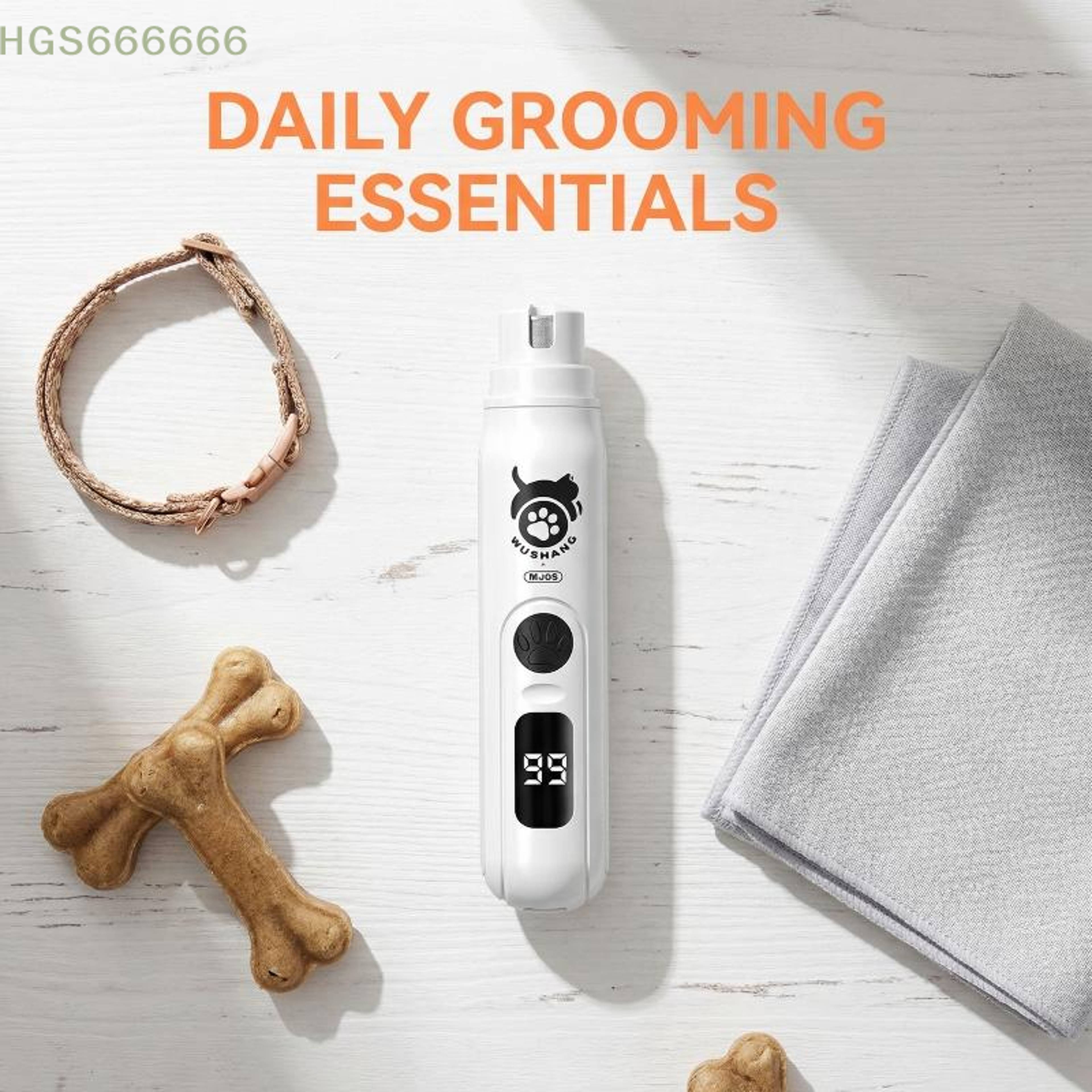 Rechargeable Pet Nail Grinder for Dogs & Cats – view 5