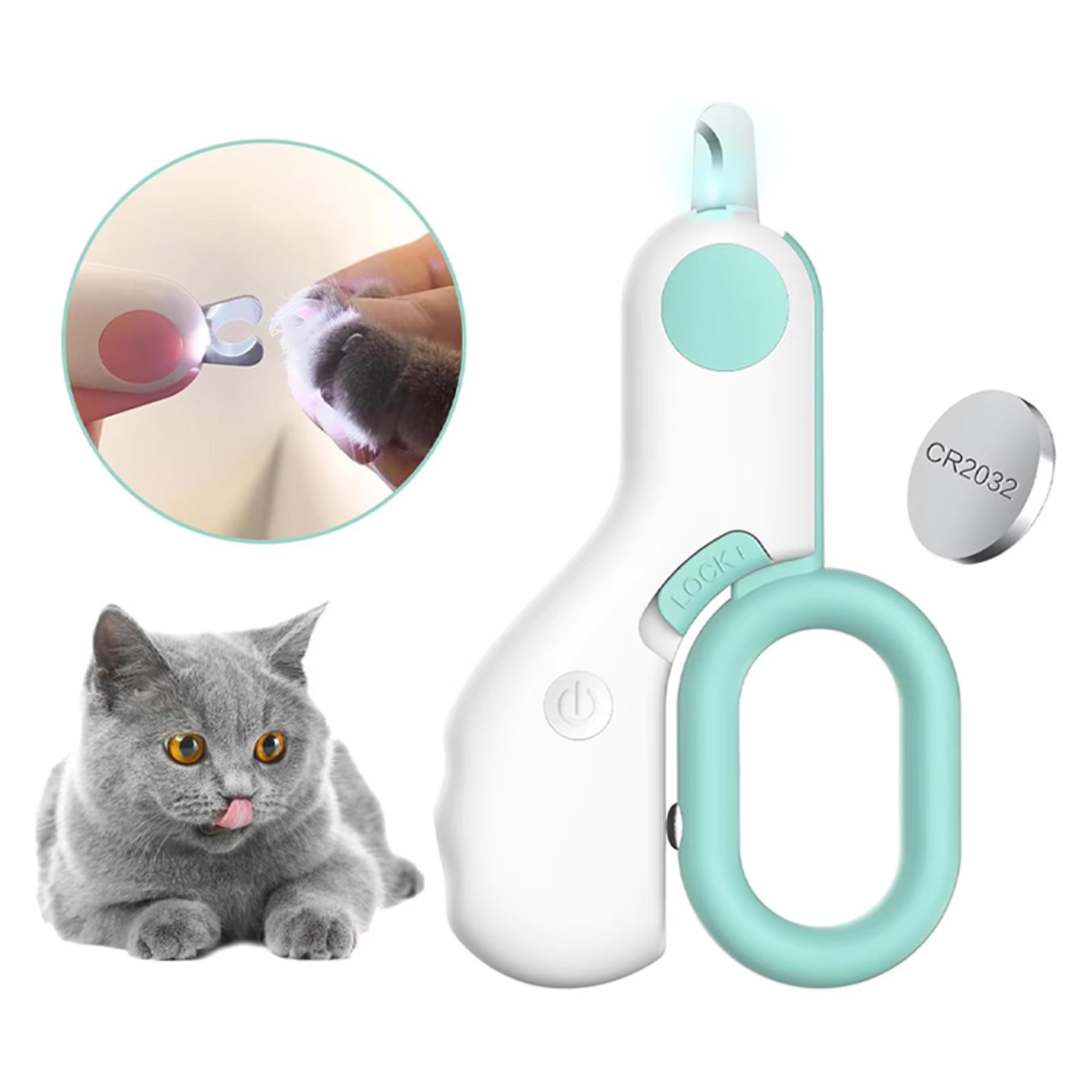 LumiPaw LED Pet Nail Clipper Pro Safe Pet Nail Clipper For Cats  Dogs With LED Light 0