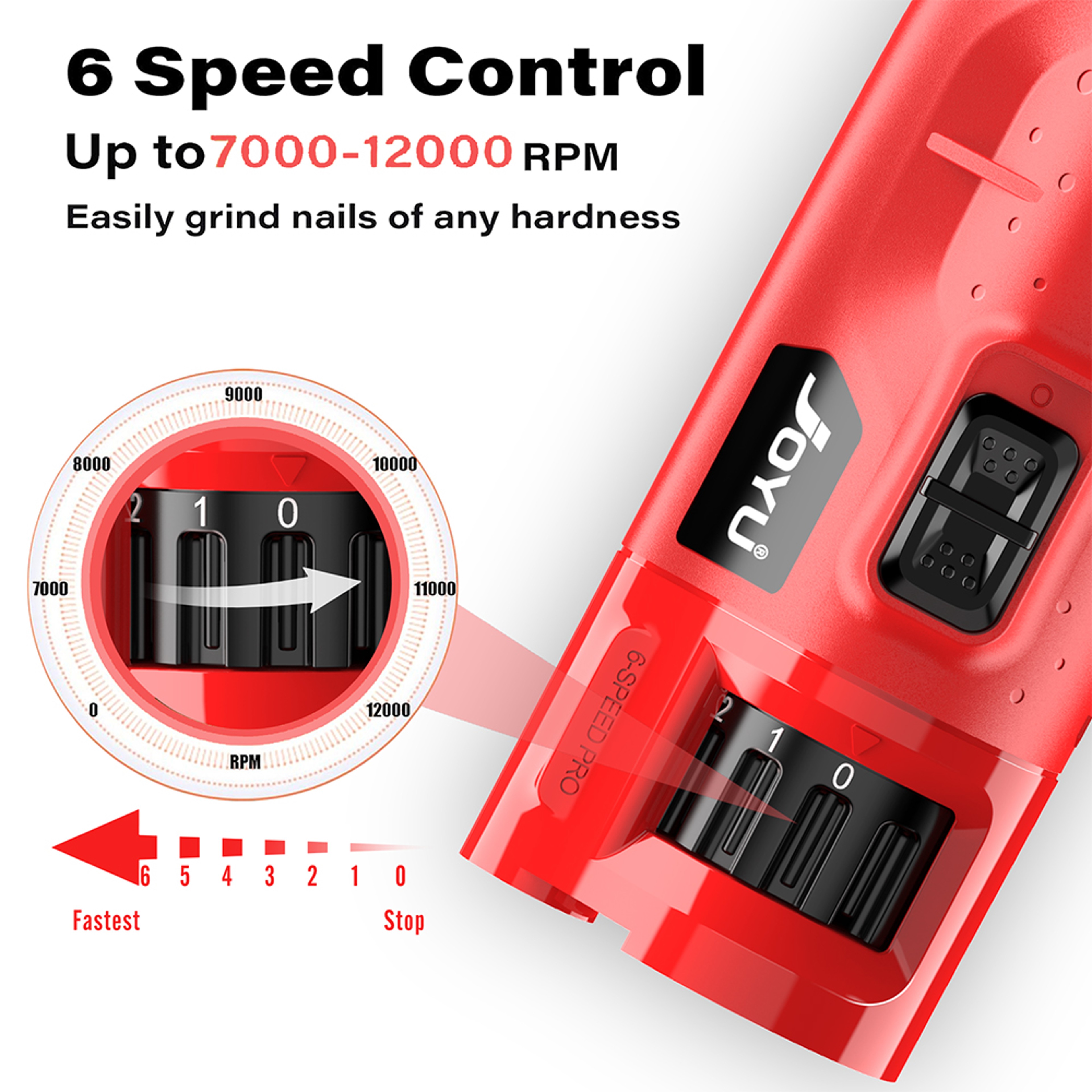 PawGlow Pro Dog Nail Grinder With LED Lights  6Speed Quiet Grooming System 1
