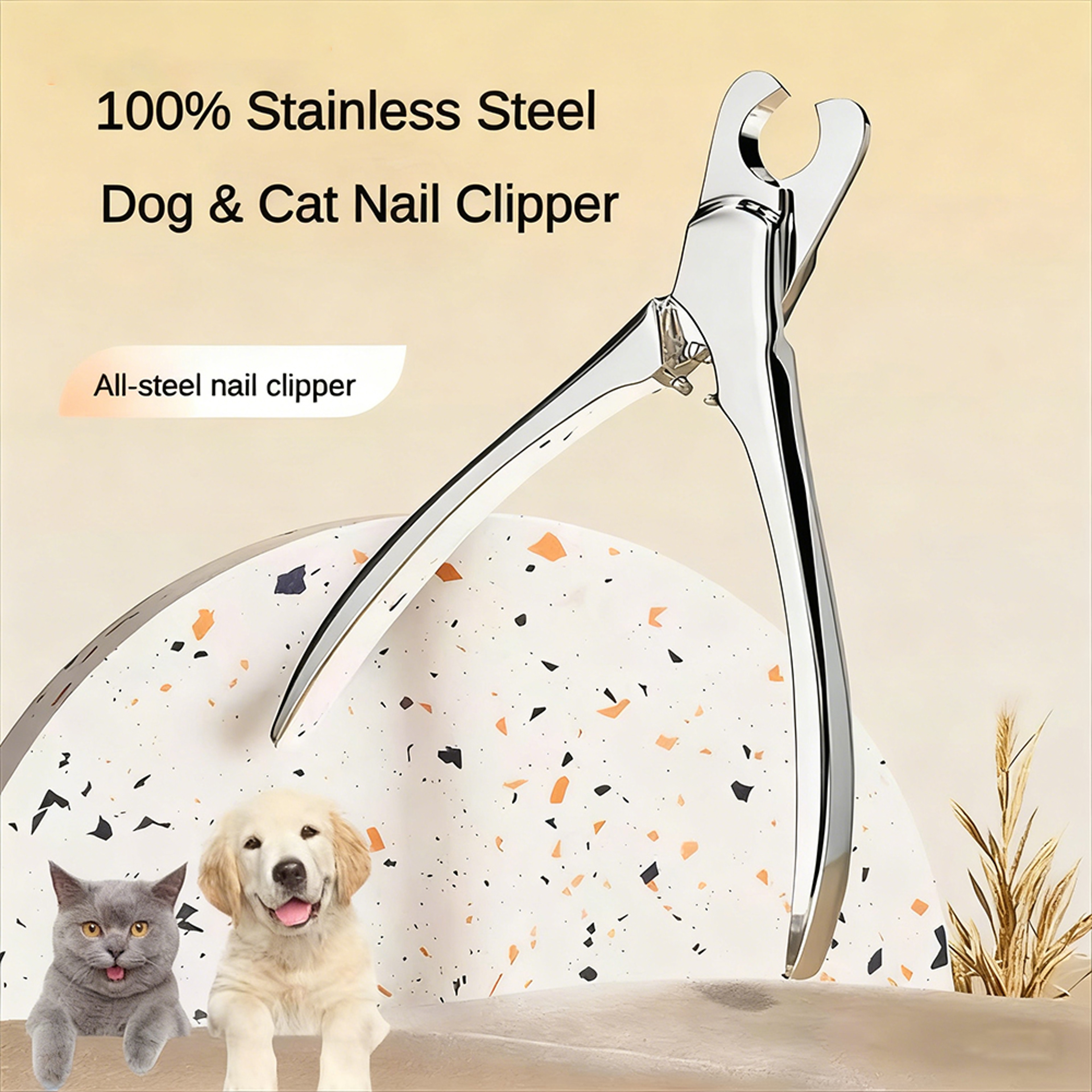 SafeTrim Pro Pet Nail Clipper for Dogs & Cats | Pet Nail Clipper with Safety Guard & Stainless Steel Blades – view 2