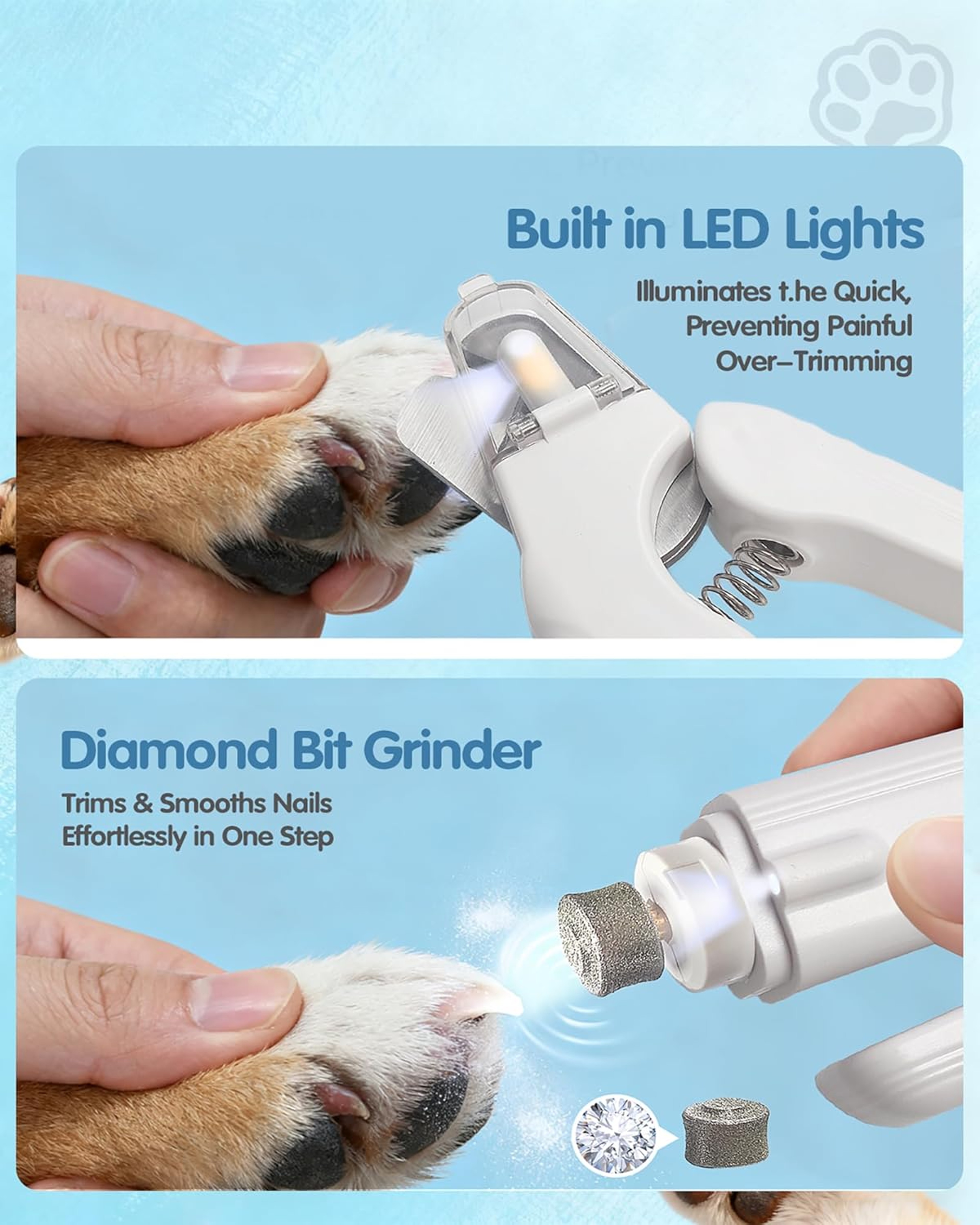 Premium Electric Pet Nail Trimmer USB Rechargeable Dog & Cat Nail Grinder – view 4