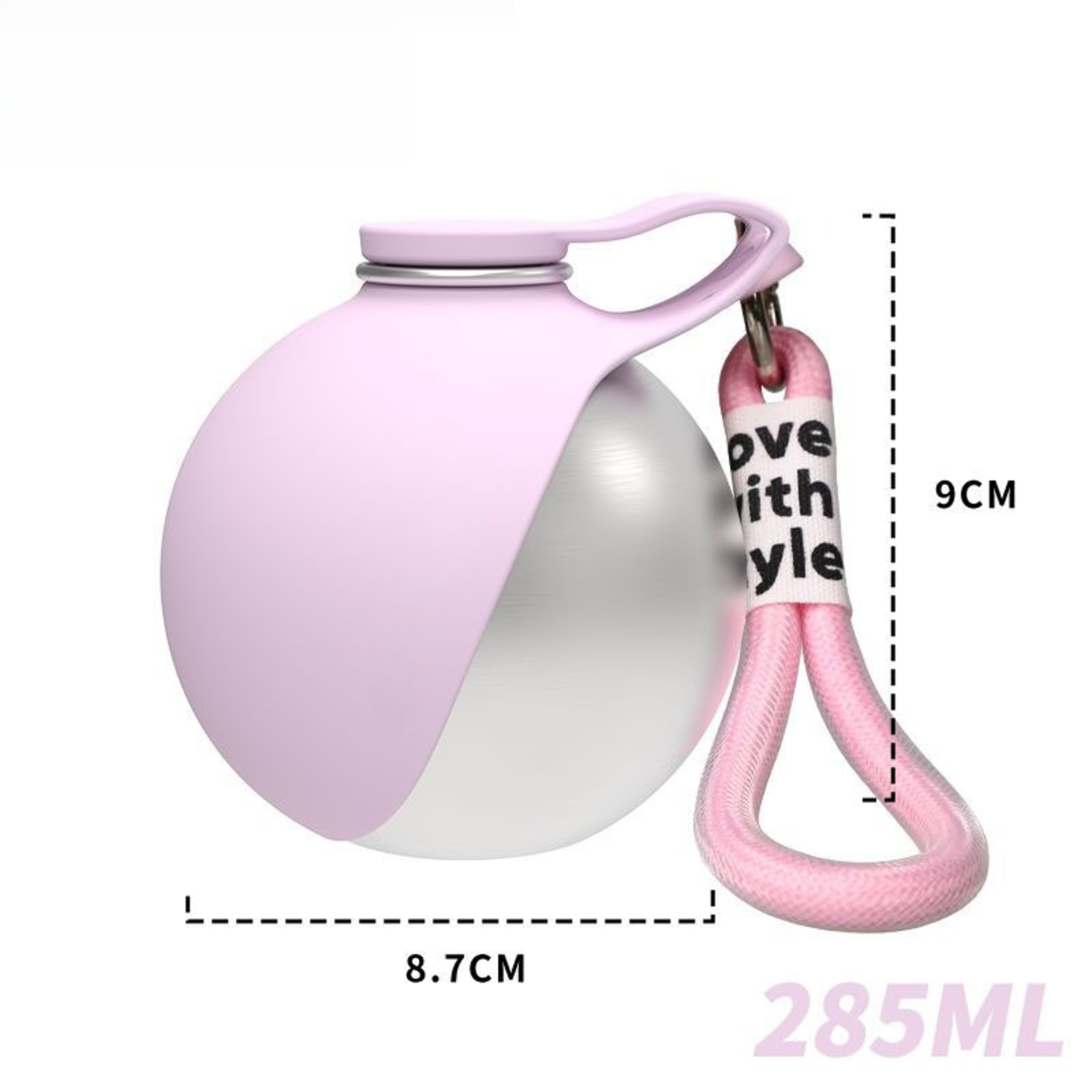 285ML Portable Dog Water Bottle Leak Proof Stainless Steel Pet Hydration Cup – view 7