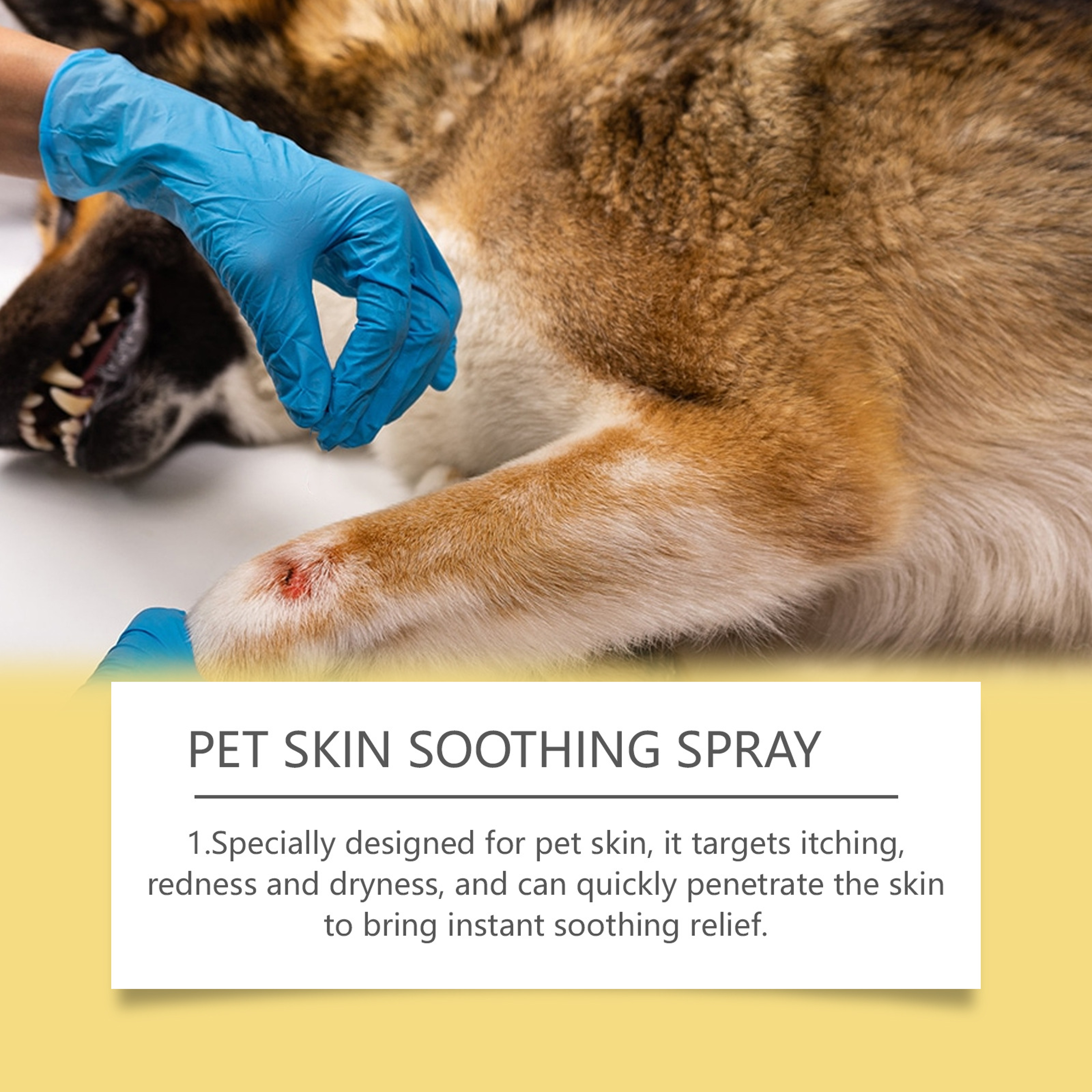 Premium Pet Skin Care Spray for Dogs & Cats Fast Flea Lice Control & Itch Relief – view 5