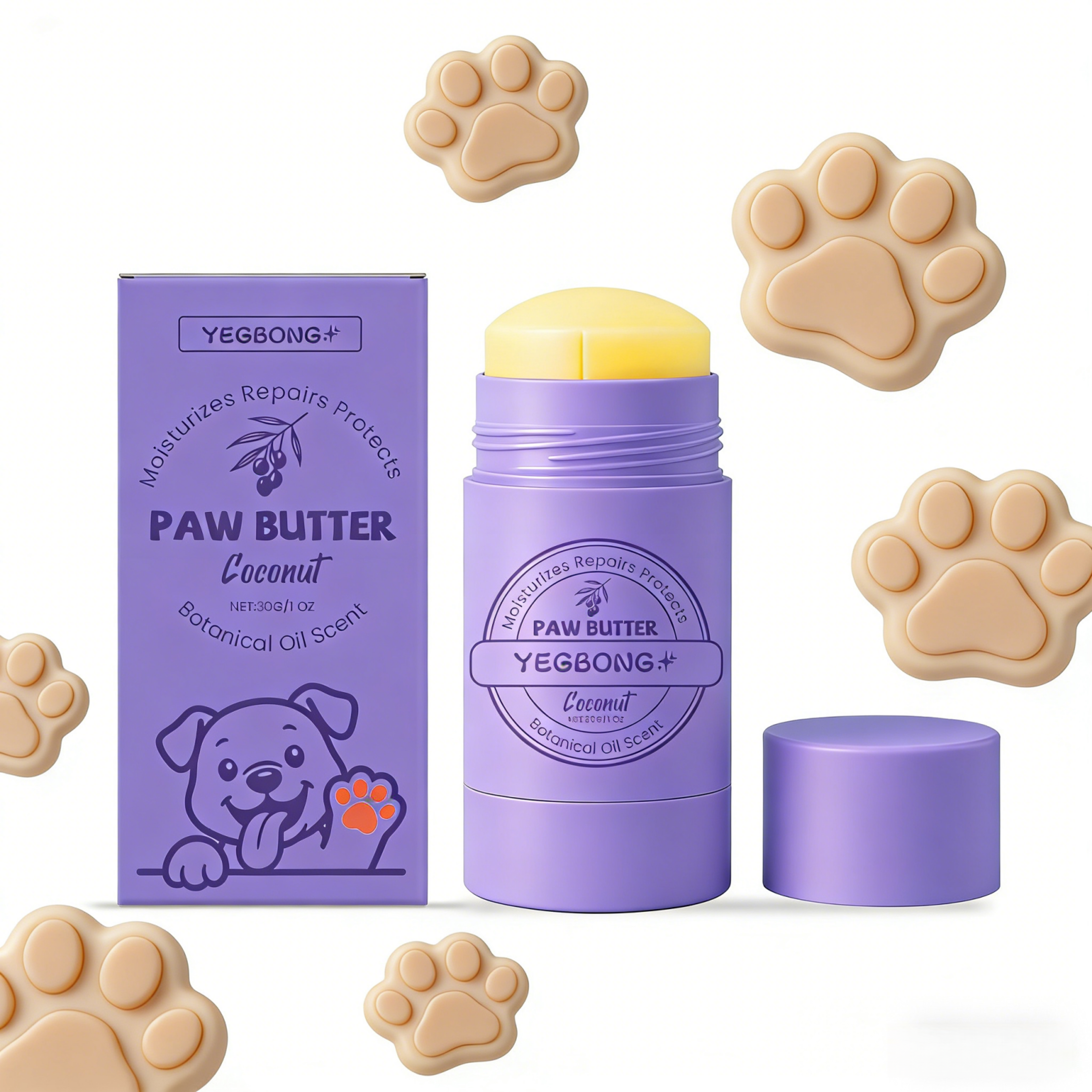 CocoPaw Deep Moisture Dog Paw Balm & Nose Protector for Dry Cracked Paws – view 2
