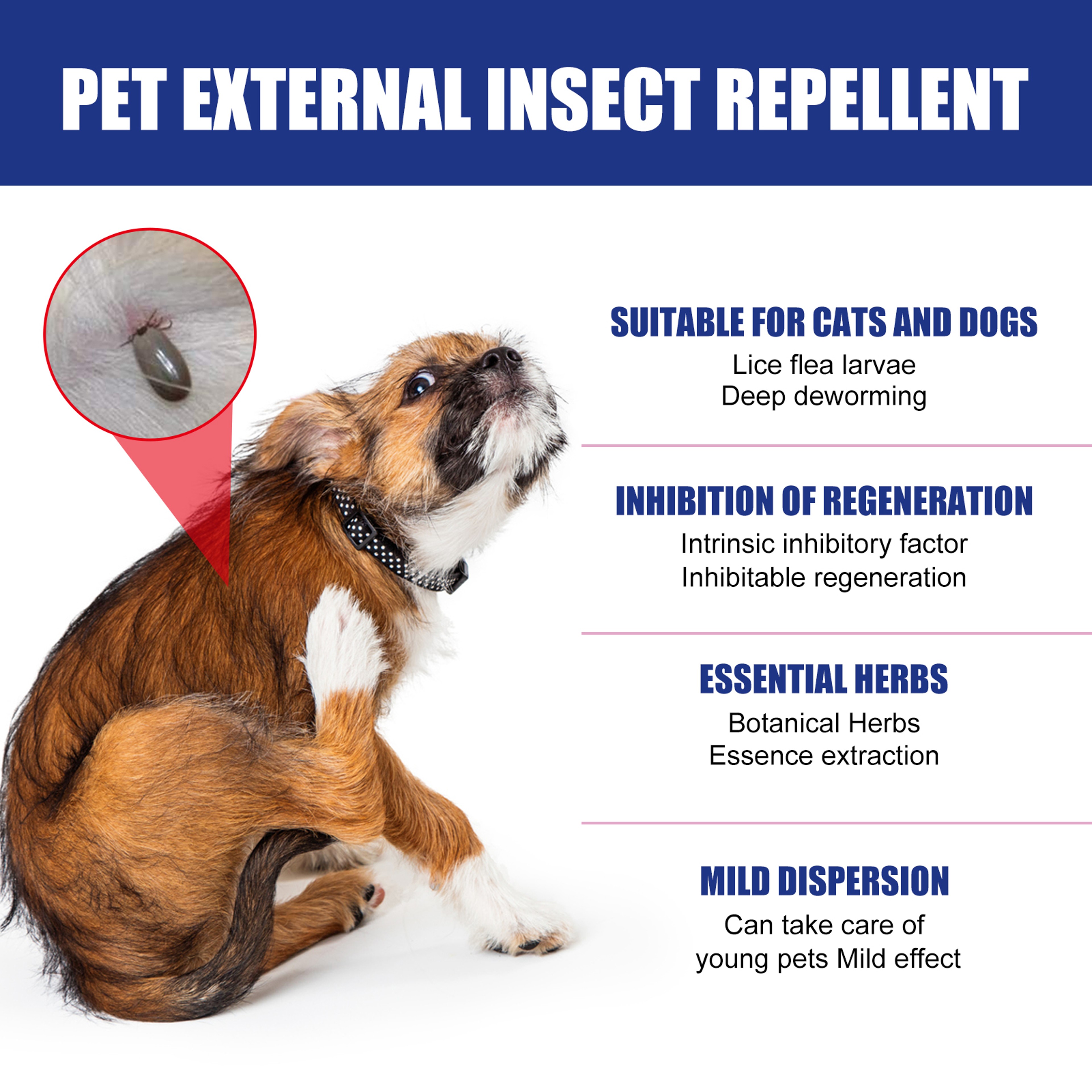 Natural Plant Based Flea & Tick Spray for Dogs & Cats Essential Oil Flea Treatment & Repellent – view 4