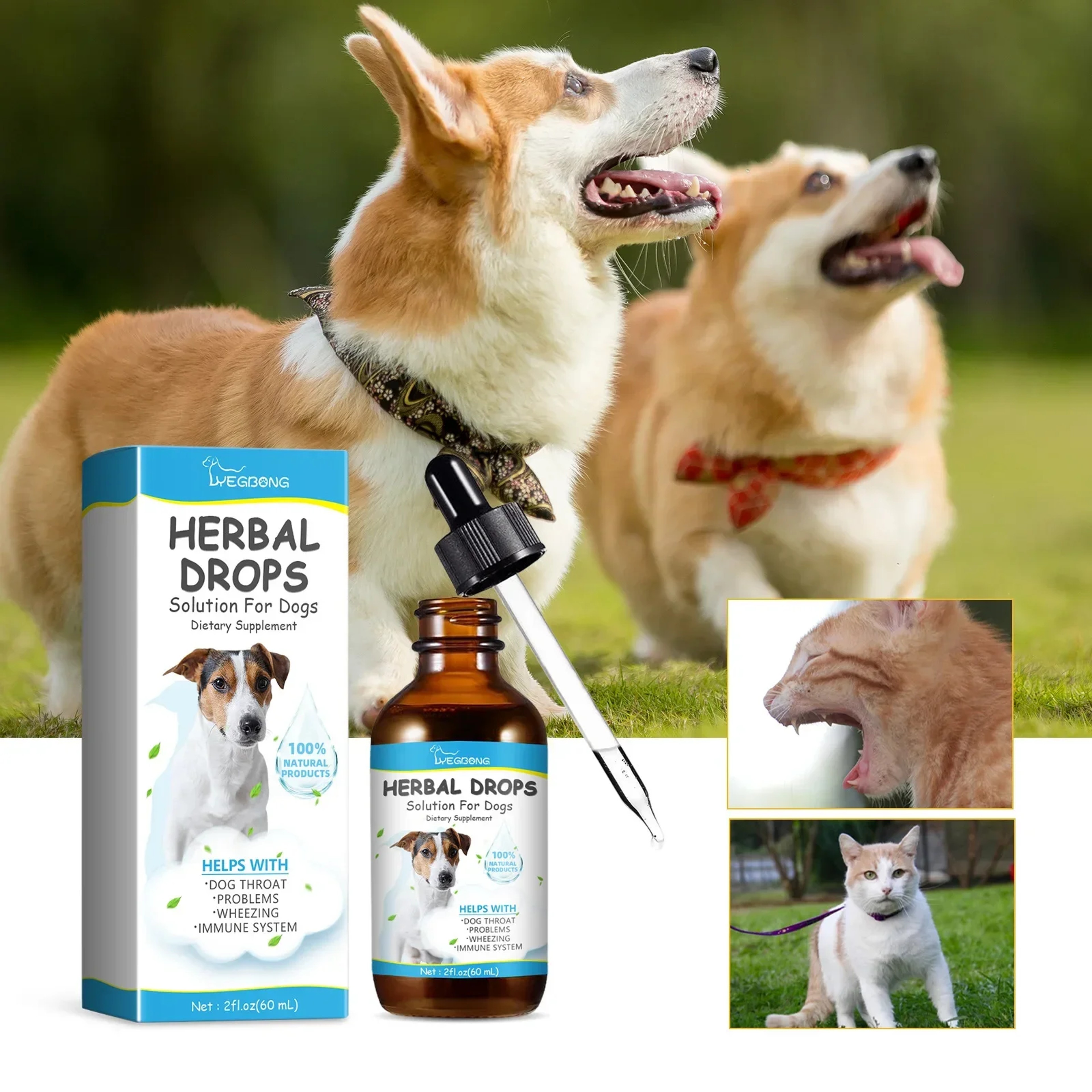 Herbal Dog Cough Relief Drops for Throat Comfort & Immune Support – view 6