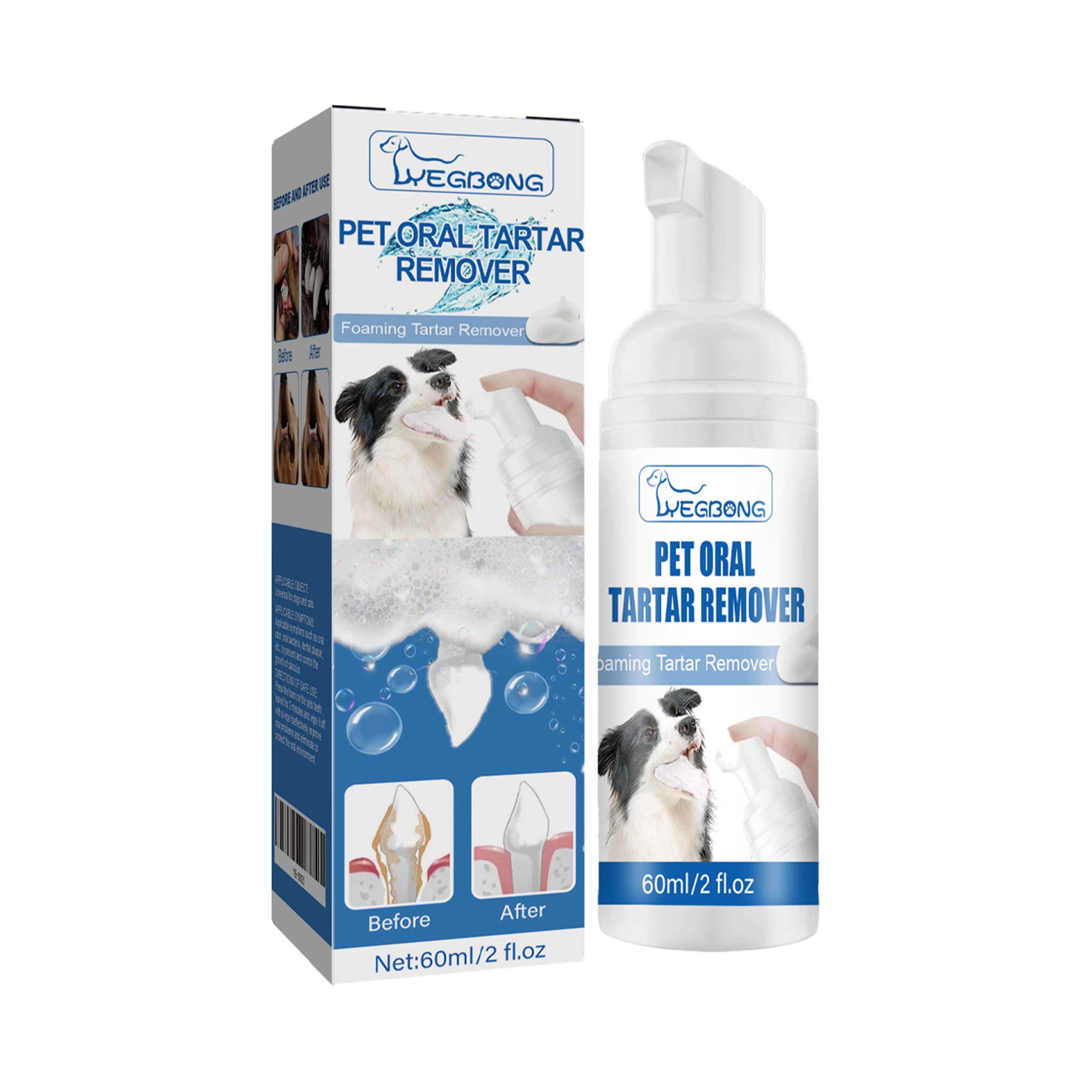 Pet Dental Spray & Foam Cleaner for Cleaner Teeth, Fresher Breath & Tartar Control – view 2