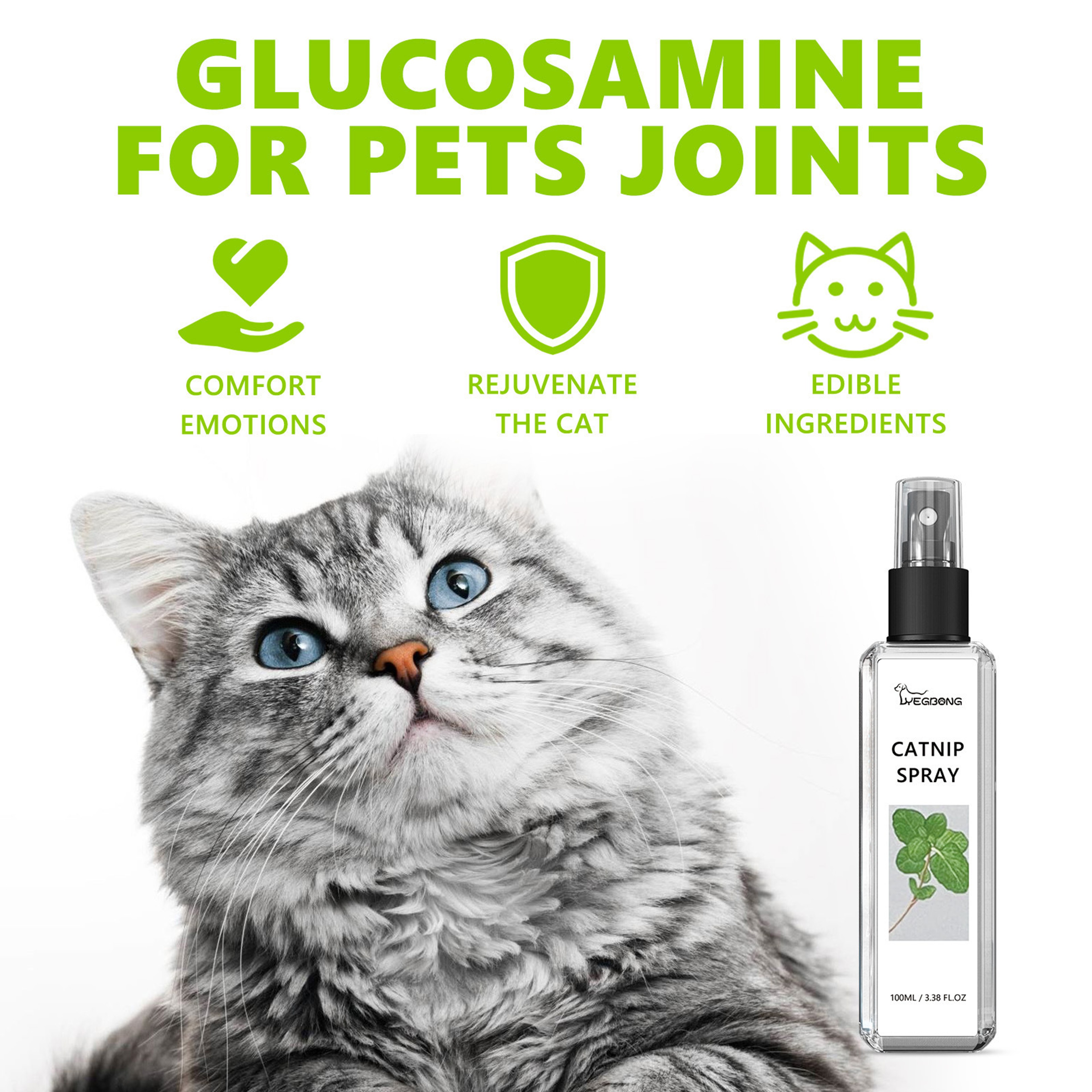 Premium Catnip Spray for Cats Natural Cat Training & Scratching Attractant Mist – view 5