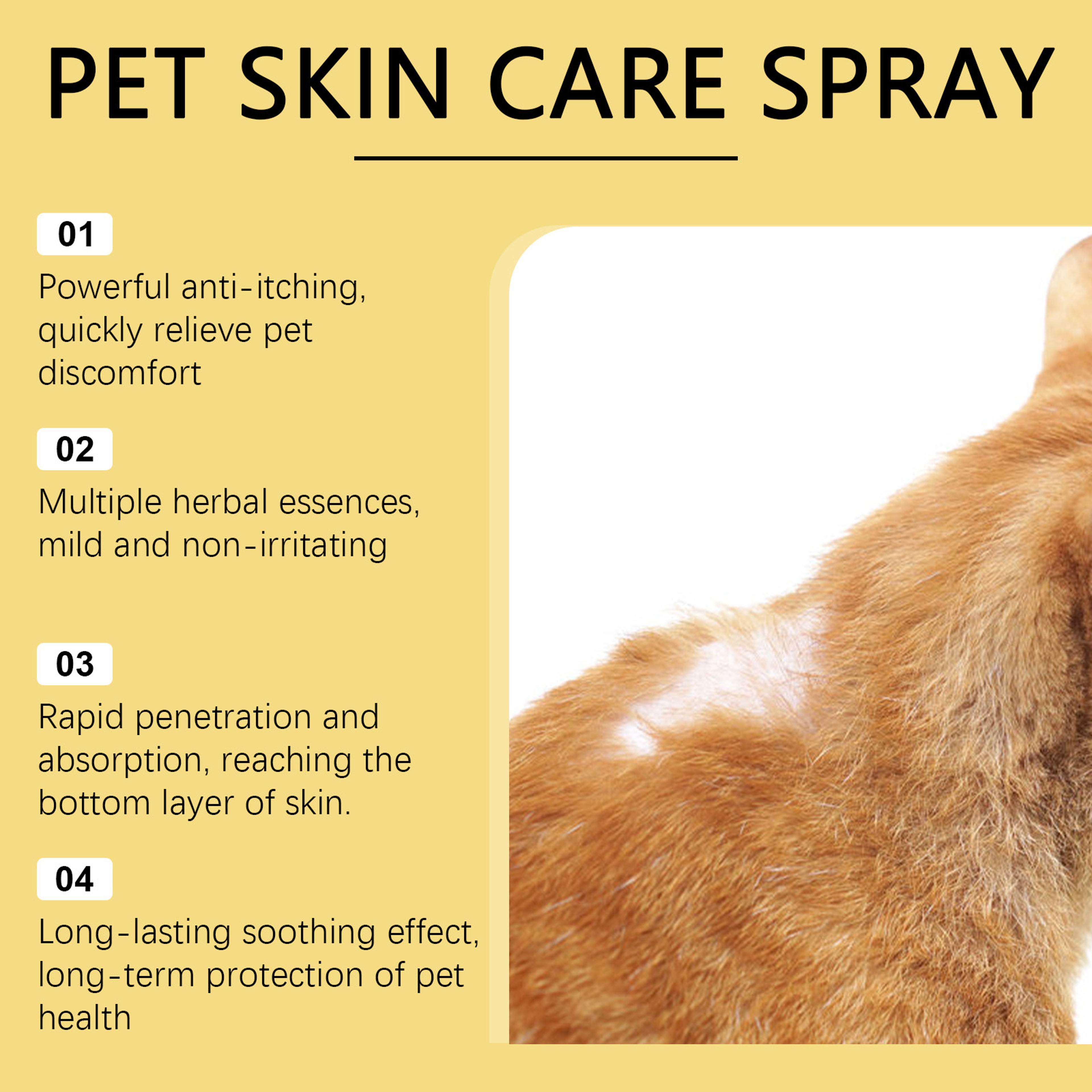 Premium Pet Skin Soothing & Moisturizing Spray Deep Care for Dogs & Cats – view 5